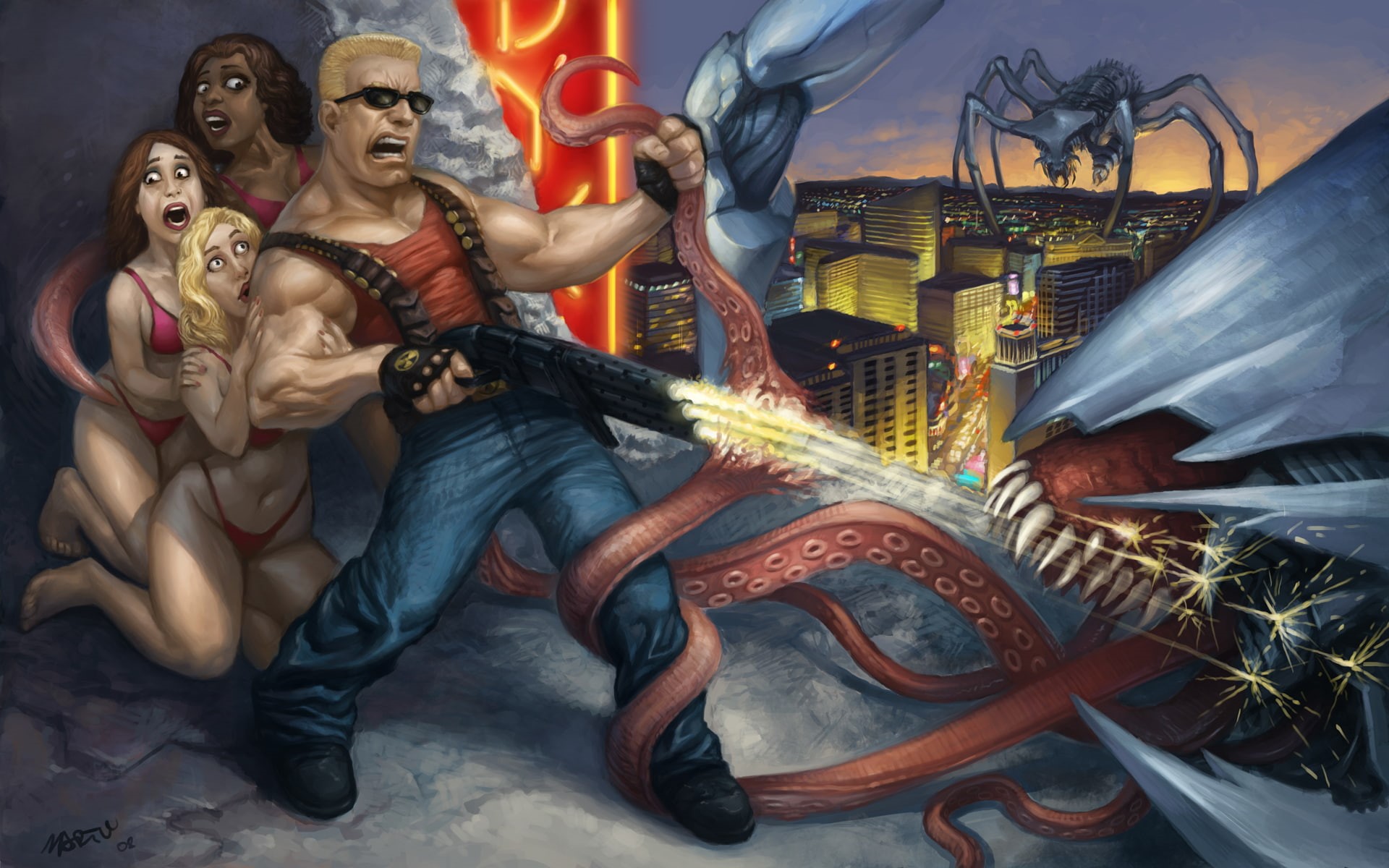 hd, duke, nukem, video games, 1080P, HD Wallpaper
