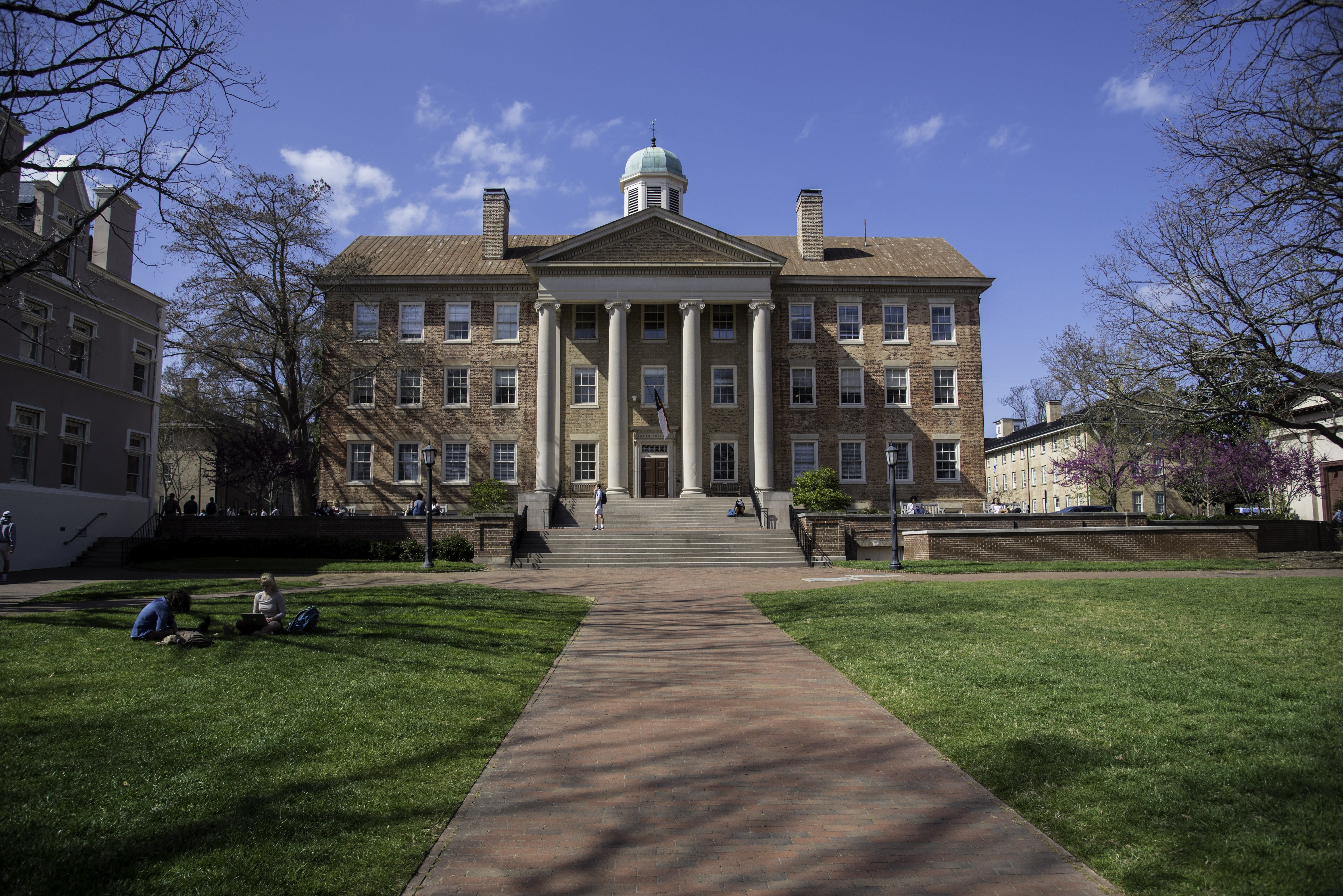 Chapel Hill, history, north carolina, no people, walkway, building Exterior, campus, hill, View, quad, residential district, nature, sunlight, 5K, building, HD Wallpaper