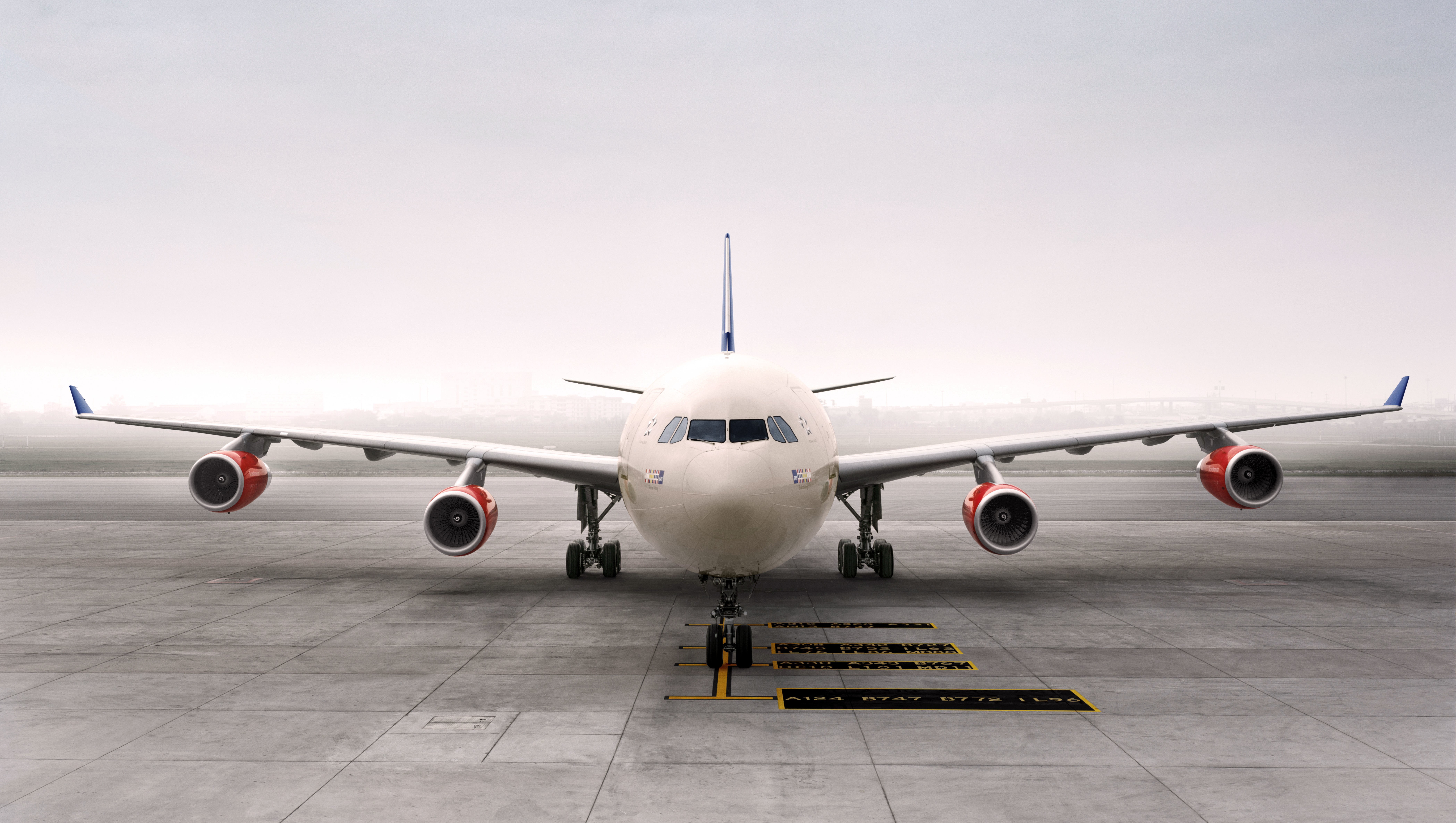 A340, Wings, air vehicle, business, mode of transportation, arrival, jet engine, travel, landing - touching down, Aviation, engine, commercial airplane, HD Wallpaper