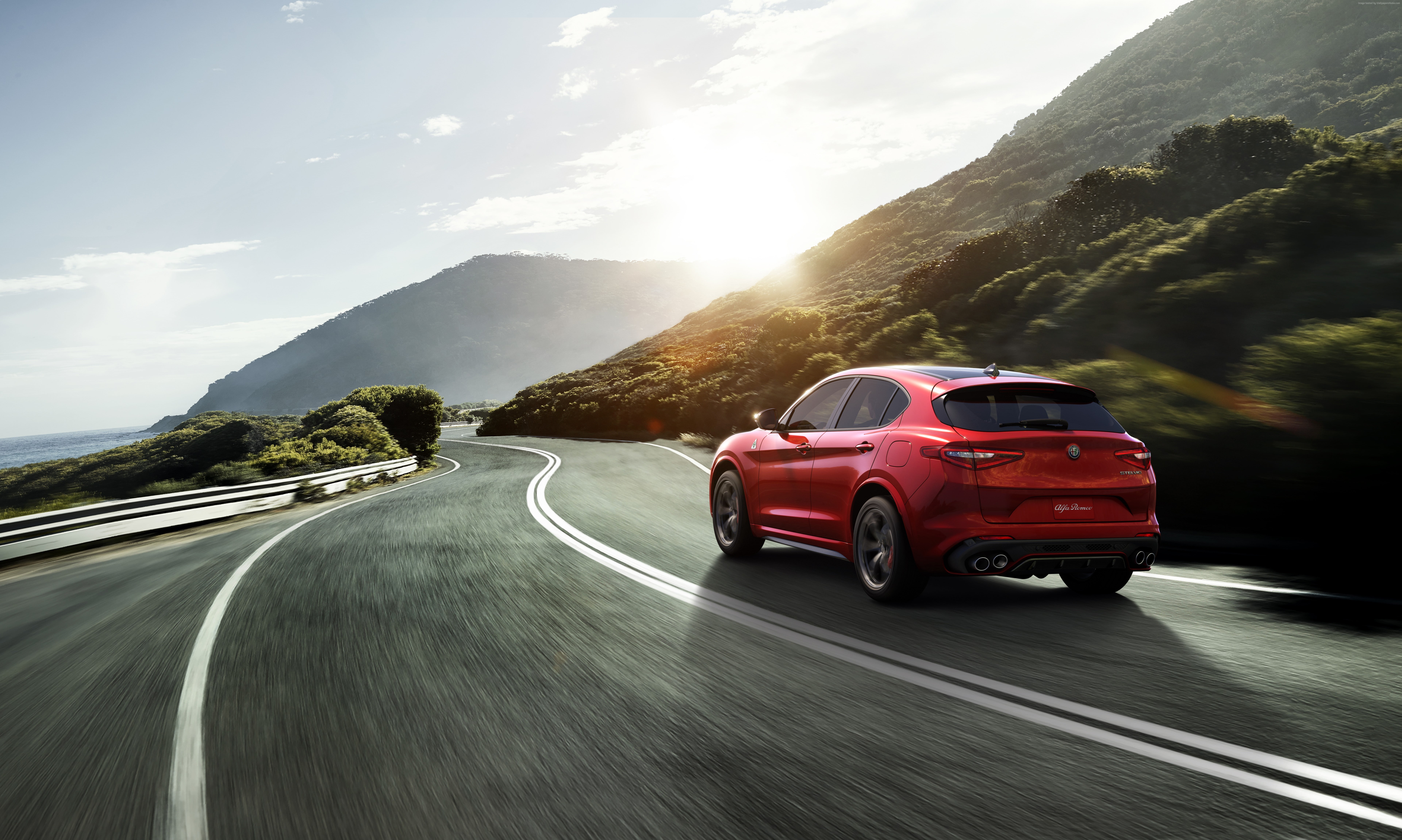 Alfa Romeo Stelvio Quadrifoglio, crossover, 8K, HD Wallpaper