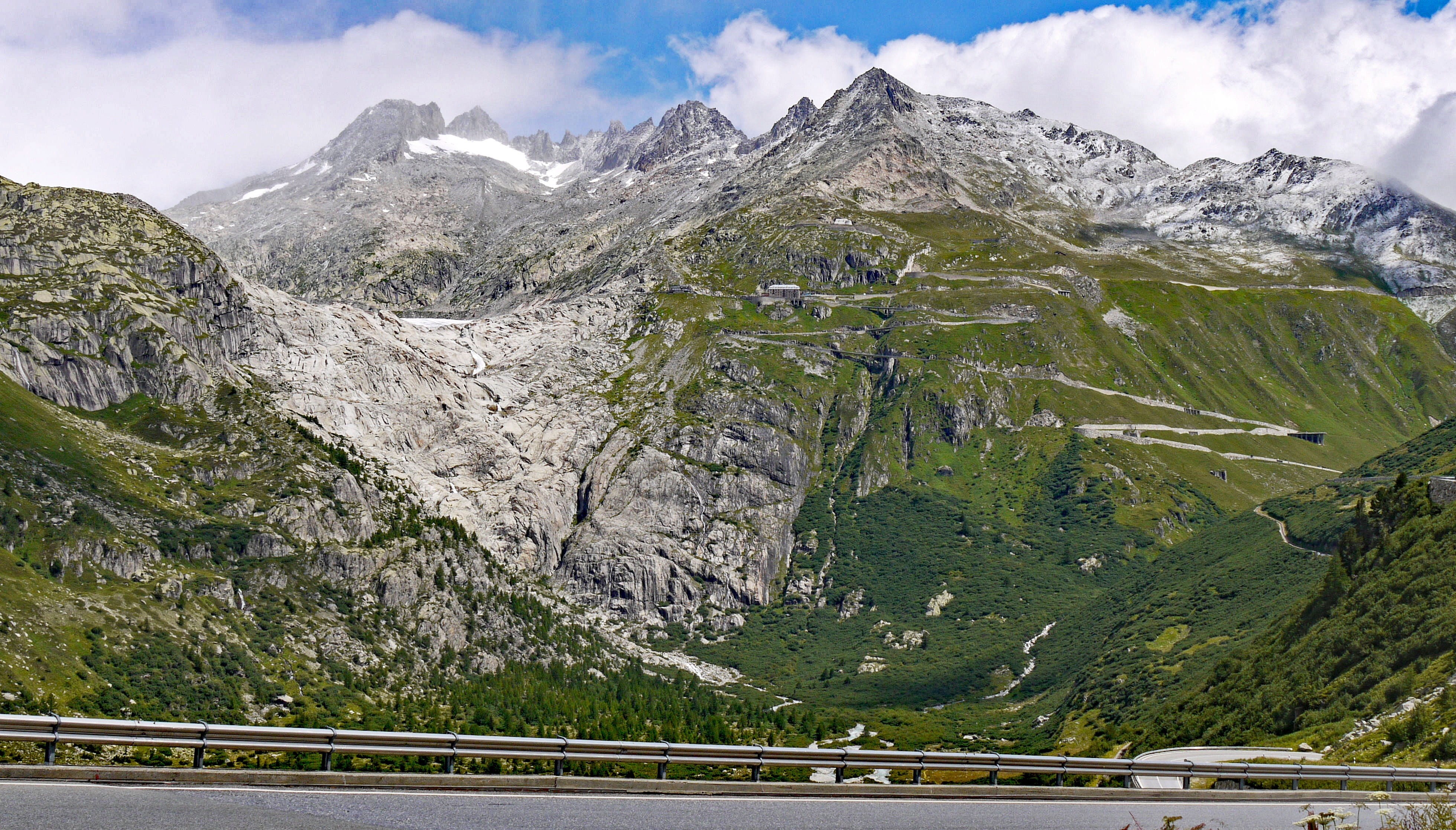 environment, furka, coniferous tree, transportation, road, steep, central switzerland, rhônequelle, cold temperature, nature, mountain, rock - object, mountain range, HD Wallpaper
