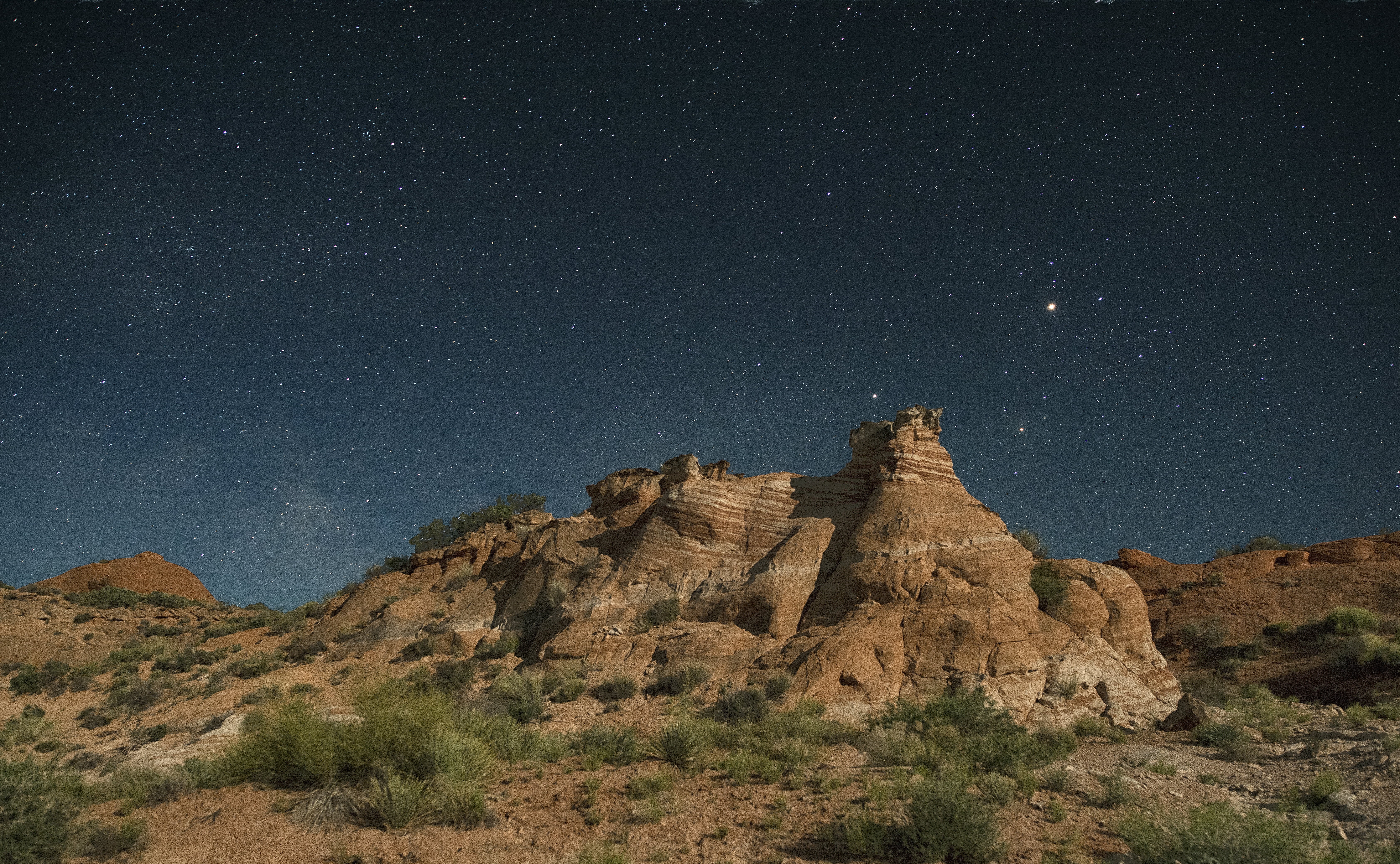 star, Art, rock formation, Rocks, Sigma, formation, Nikon D800E, nighttime, f/2, rock, brown, Sooner, photography, 5K, HD Wallpaper