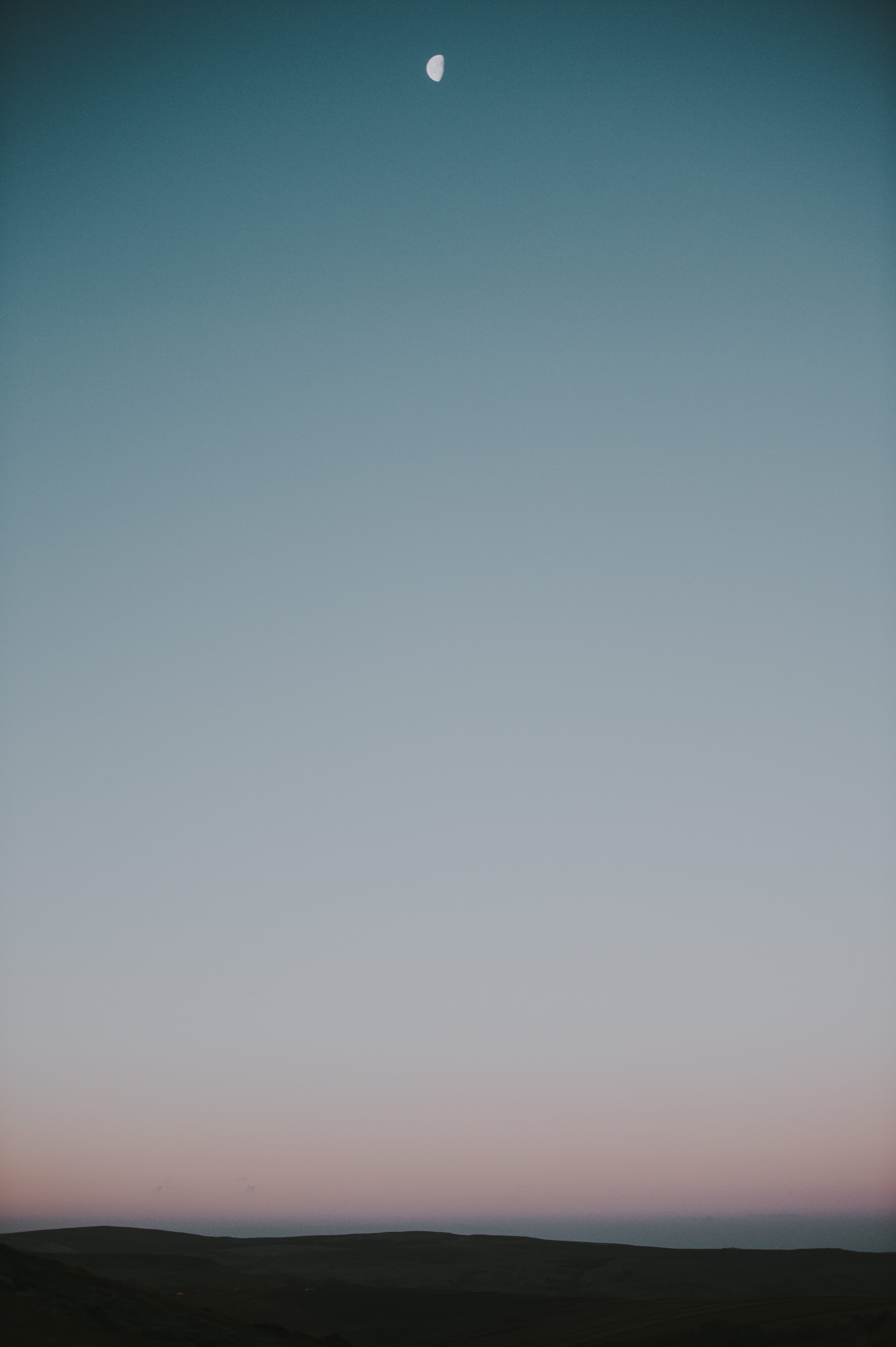 photography, scenics - nature, dusk, light, copy space, morning, blue, tranquil scene, arid climate, landscape, no people, twilight, silhouette, outdoors, Phone HD Wallpaper