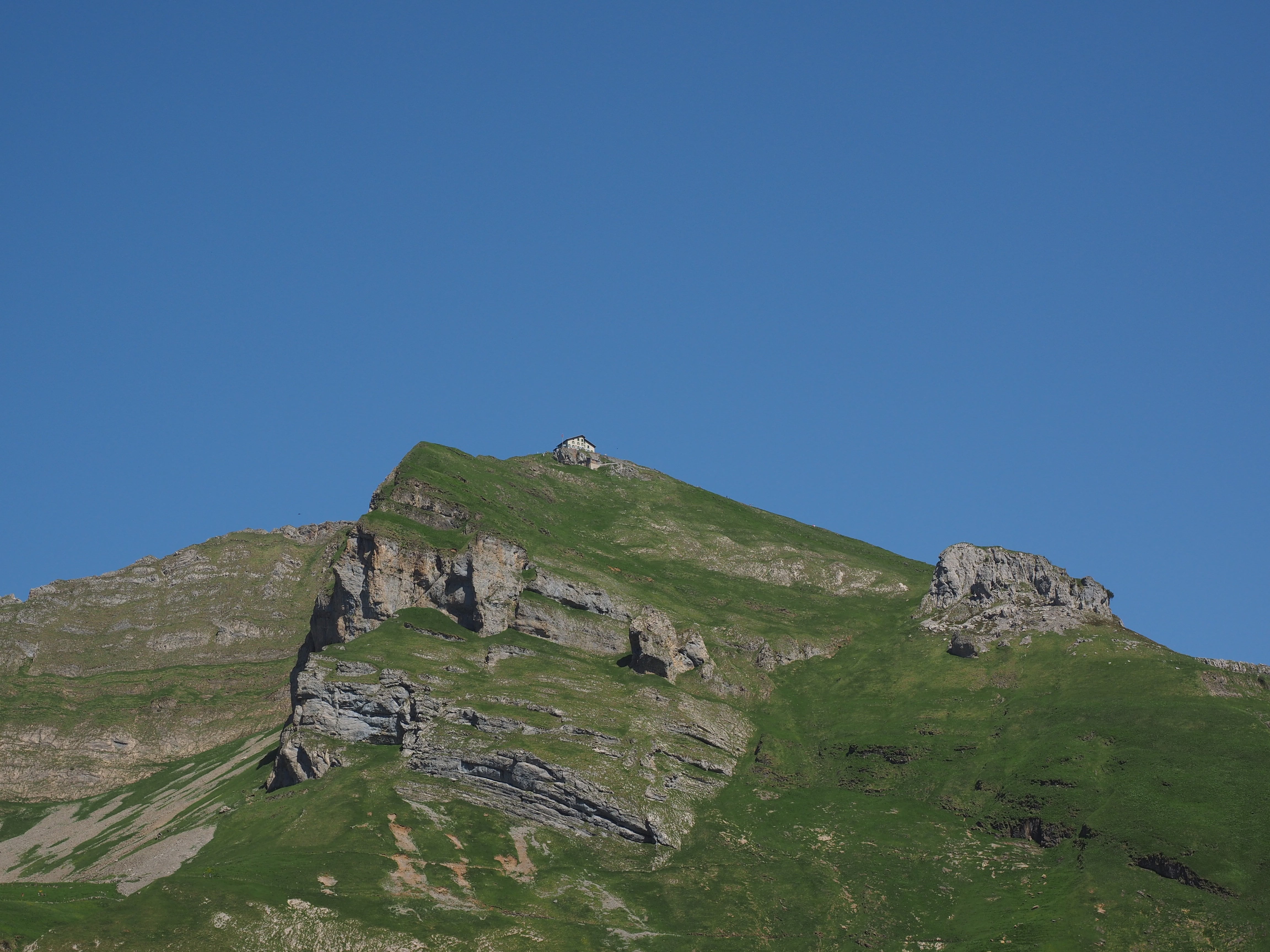 hut, environment, outdoors, no people, tourism, sky, ebenalp, alpine, clear sky, land, rock, tranquil scene, scenics - nature, 4K, beauty in nature, day, HD Wallpaper