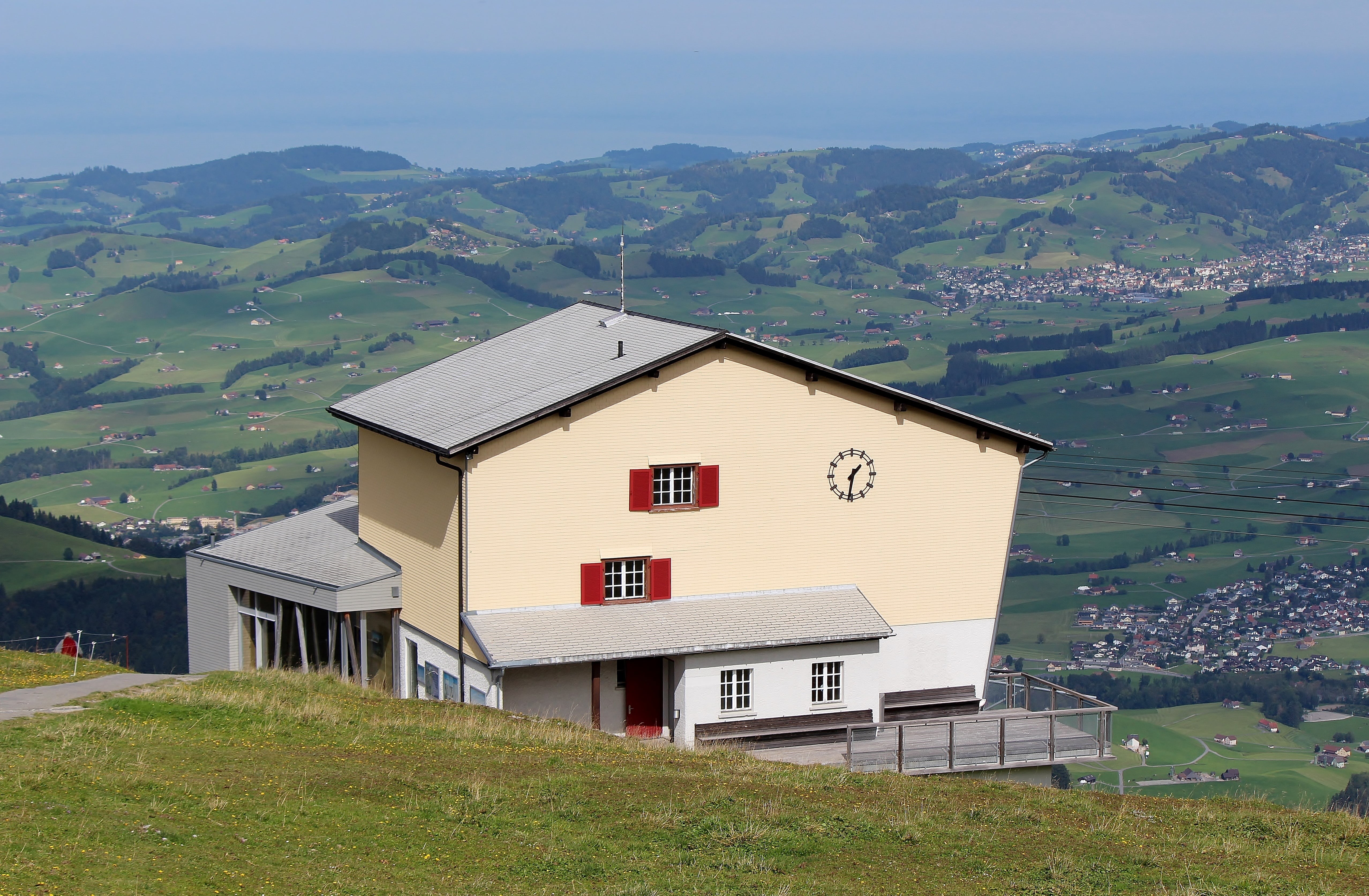 landscape, no people, residential district, appenzell, plant, day, environment, building, beauty in nature, built structure, european Alps, 4K, mountain station, HD Wallpaper
