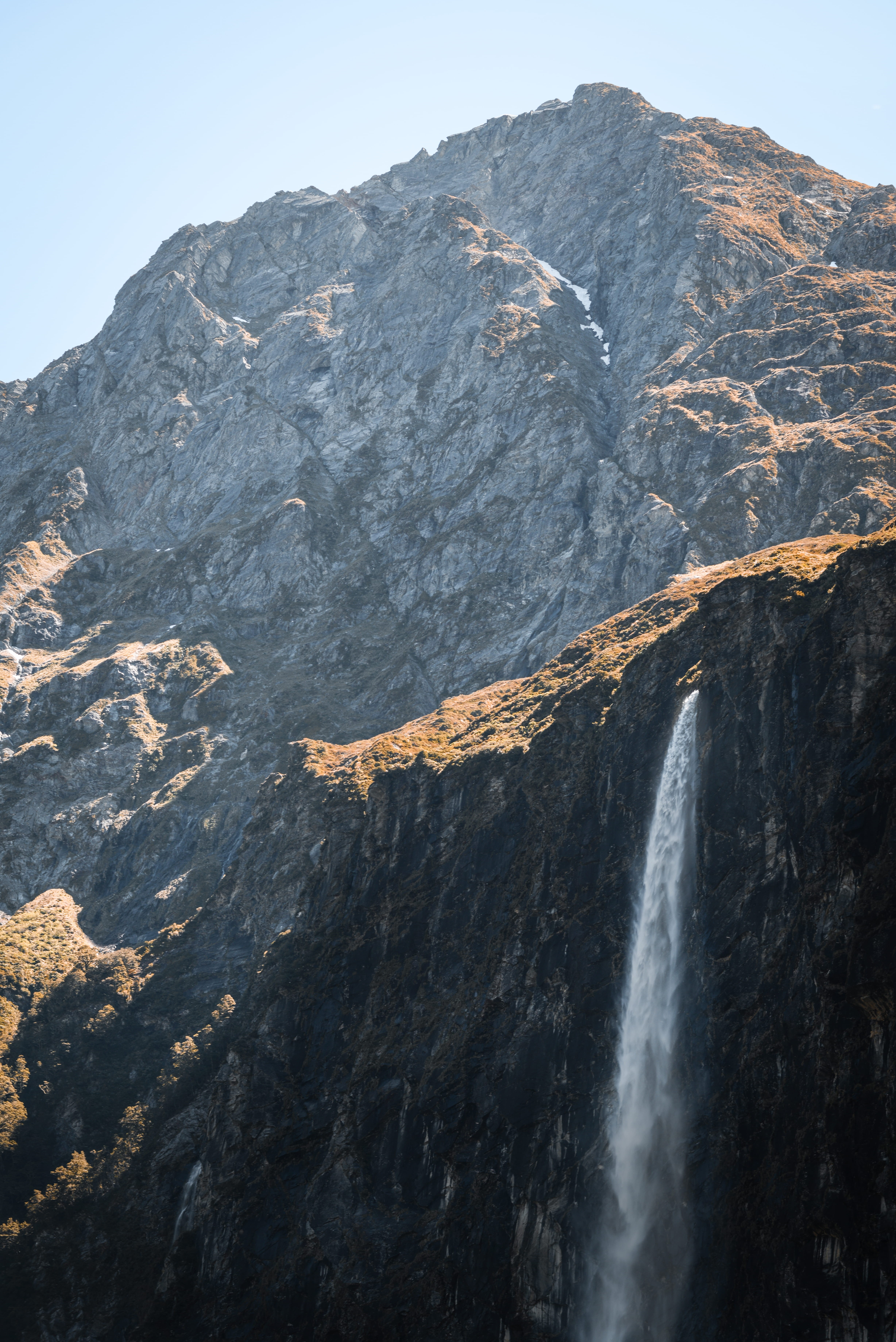 landscape, beauty in nature, rock formation, glacier, remote, rocky mountain, gray, sky, water, ice, sunset, front, motion, power in nature, non-urban scene, Phone HD Wallpaper