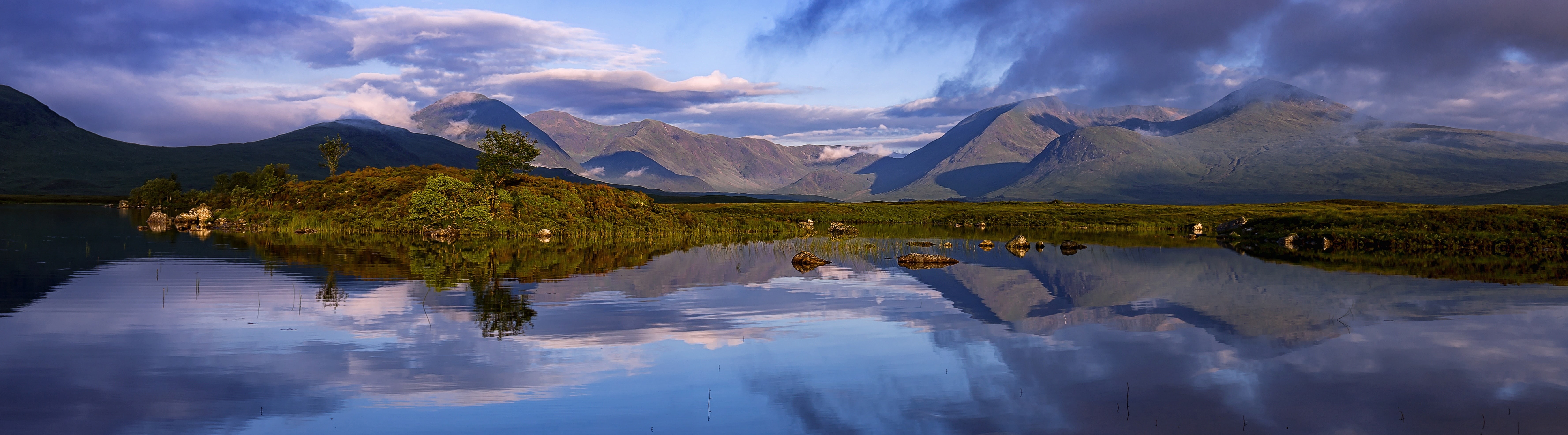 mountain range, reflection lake, Mountain, Scenery, mountain peak, Reflections, Lakes, beauty in nature, Scotland, View, rannochmoor, cloud - sky, visit, HD Wallpaper