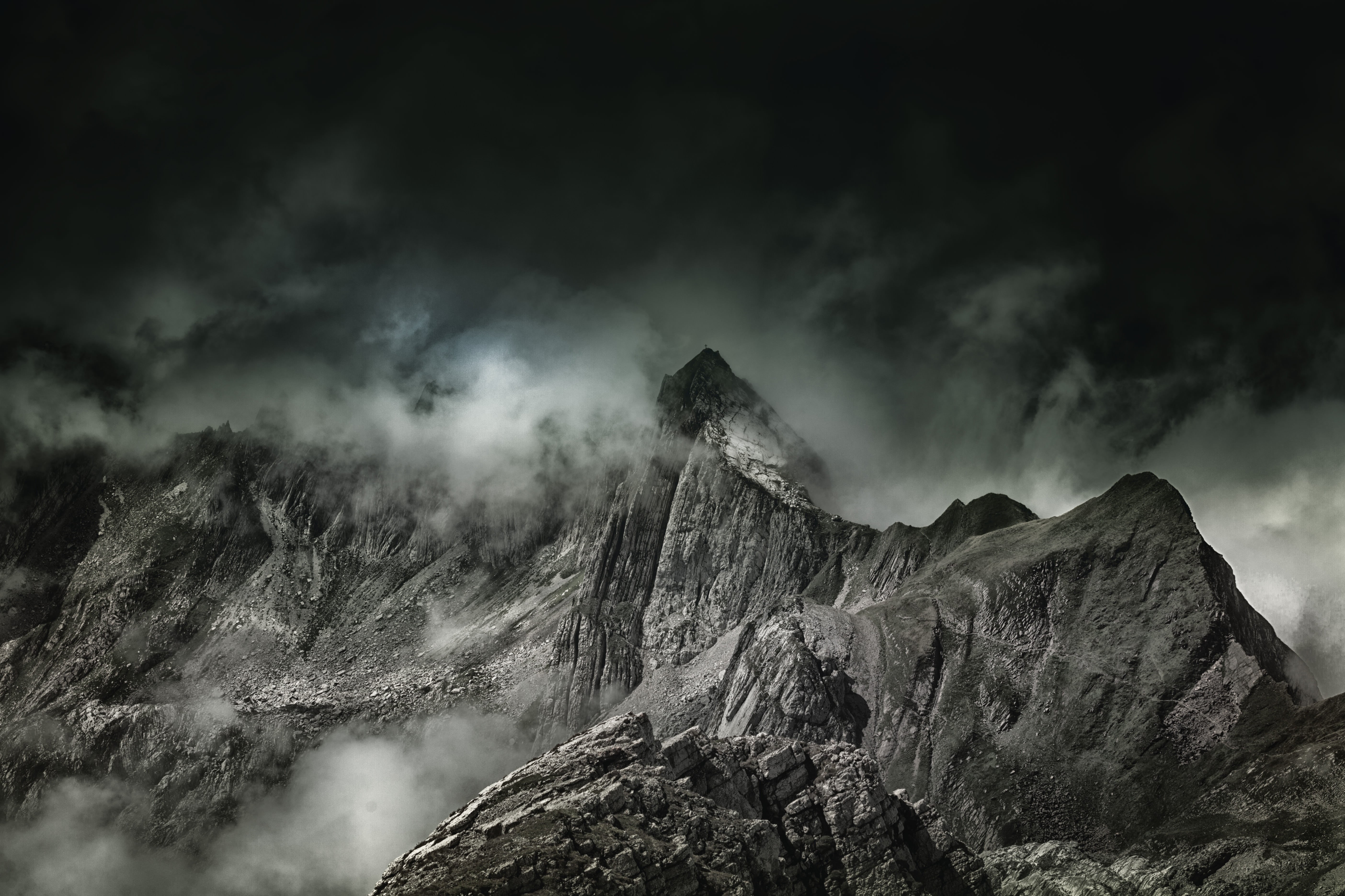 sky, formation, europe, valley, beauty In Nature, tourism, cliff, scenics - nature, rock - Object, summit, mountains, dolomites, mountain Ridge, hill, tranquil scene, HD Wallpaper