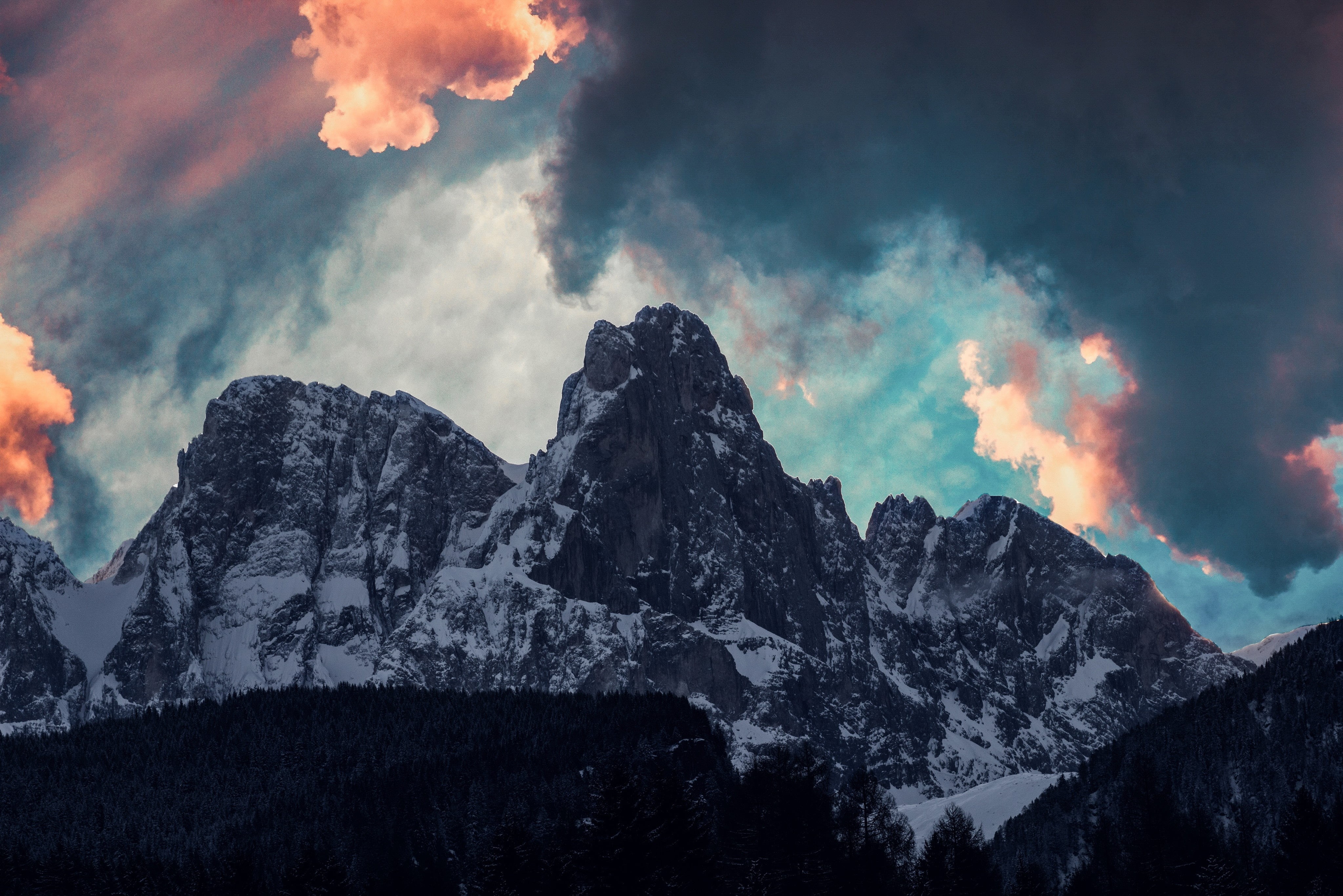 non-urban scene, travel, summer, cloud - Sky, tree, majestic, land, national Landmark, smoke - physical structure, environment, geology, famous Place, mountain Ridge, HD Wallpaper