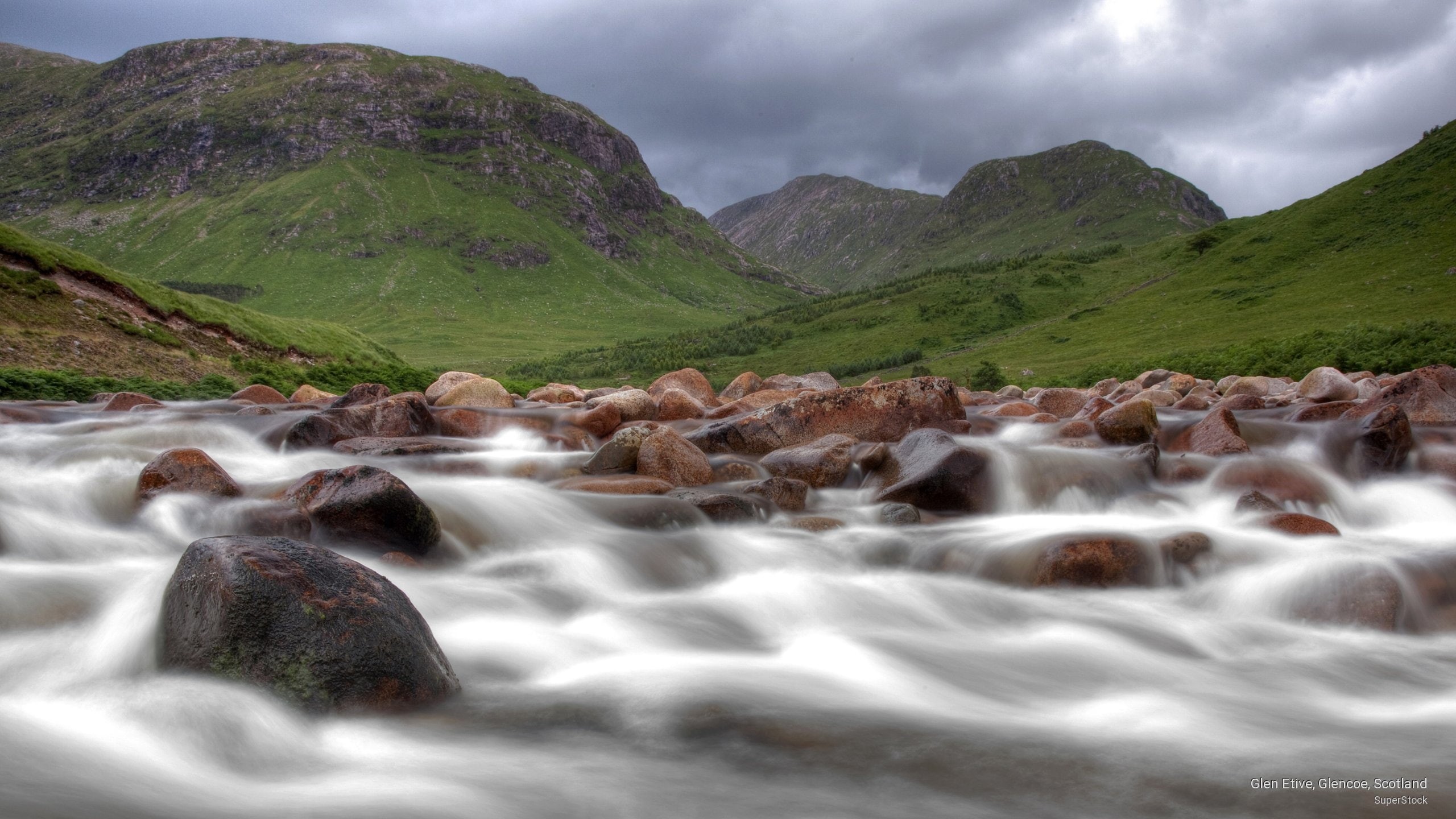 glen, Nature, 2K, glencoe, etive, scotland, HD Wallpaper