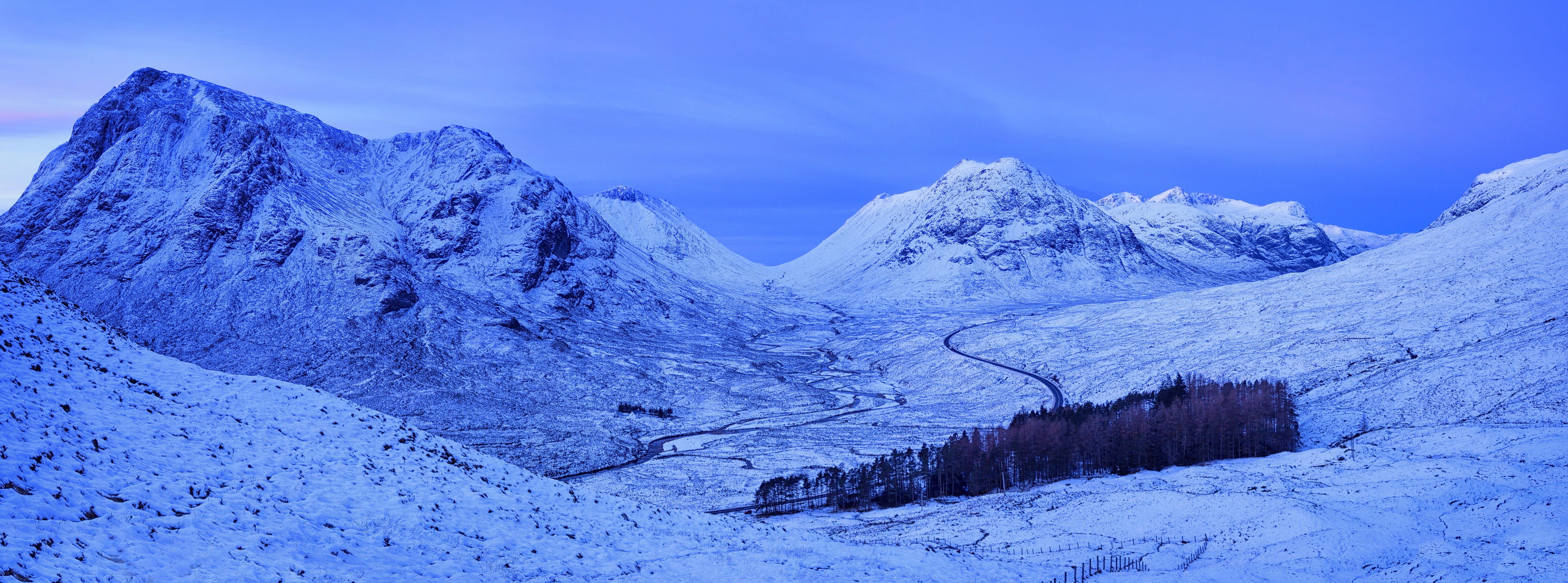 mountain, Buachaille Etive Beag, Weather, Snowy, tranquility, no people, Winter, Panoramic, environment, cloud - sky, mountain range, Cold, Seasons, Scenery, HD Wallpaper