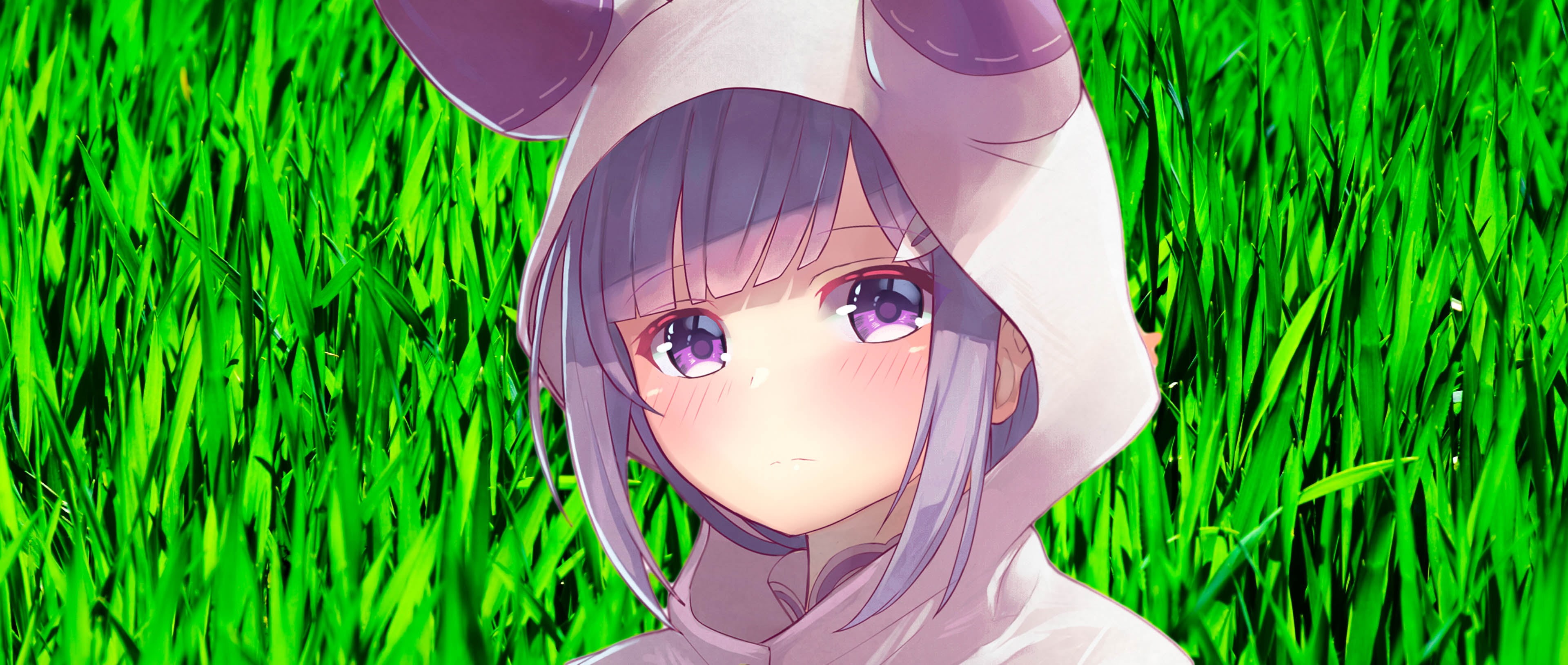 edit, 4K, Emilia (Re: Zero), Anime Pasture, HD Wallpaper