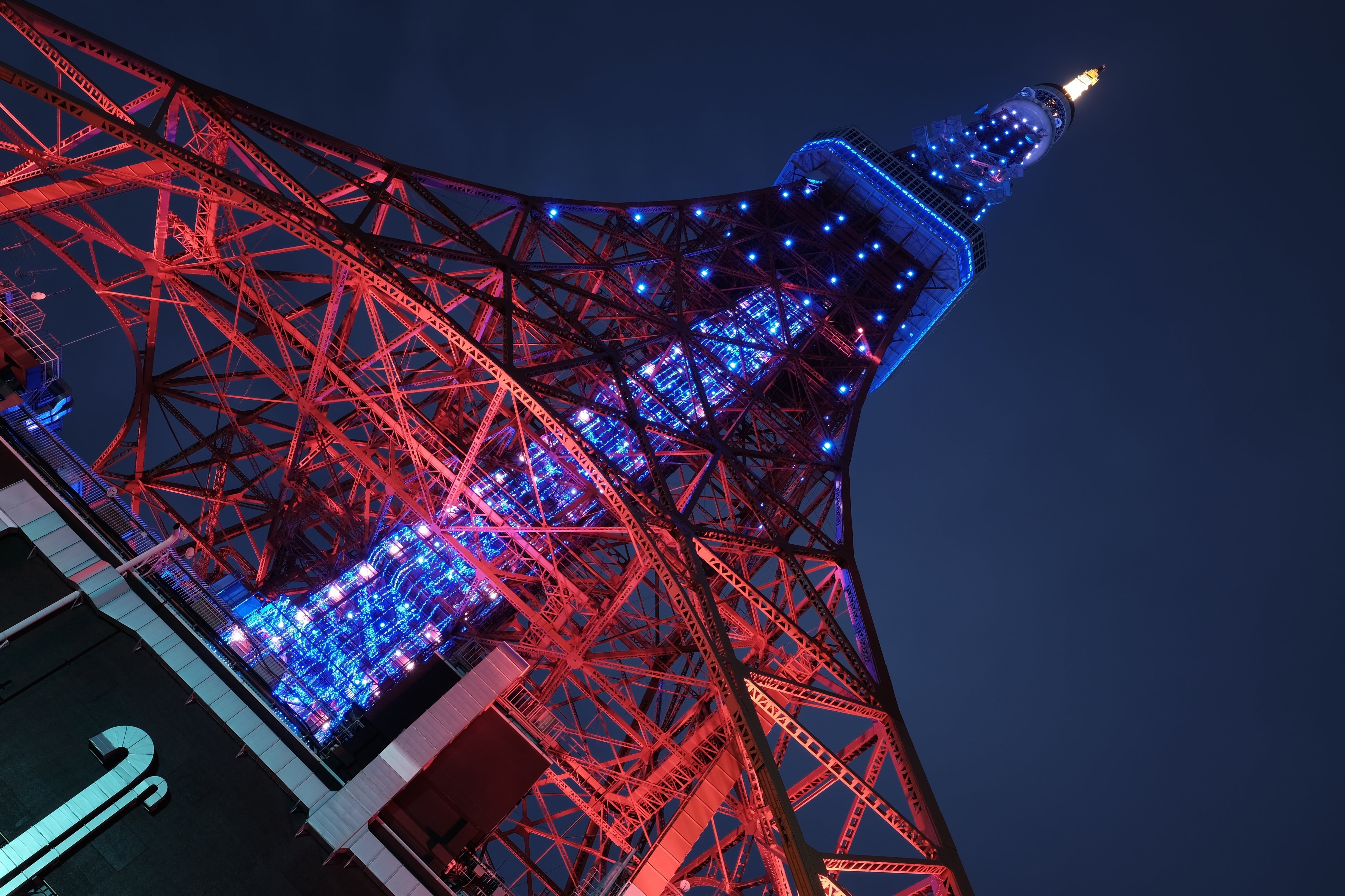 famous Place, tower, 4R, XF, WR, technology, X-T1, architecture, landmark, なて, light  night, eiffel, tokyo tower, 4K, fujifilm, しこ, fuji, 夜, night, illumination, HD Wallpaper