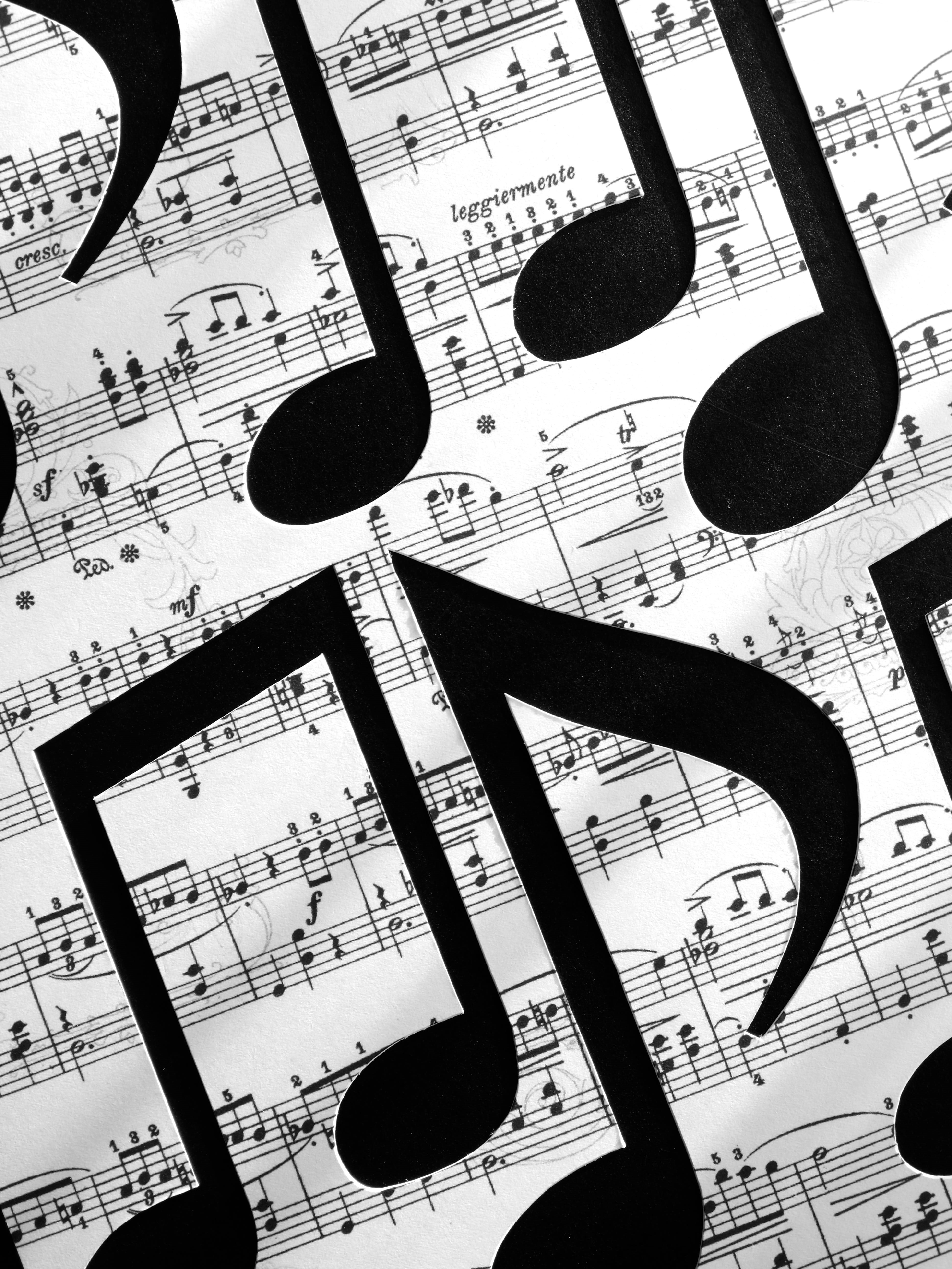 5K, ruler, music, text, still life, musical note, communication, sheet, sound, indoors, octave, document, contour, accuracy, paper, number, no people, Phone HD Wallpaper