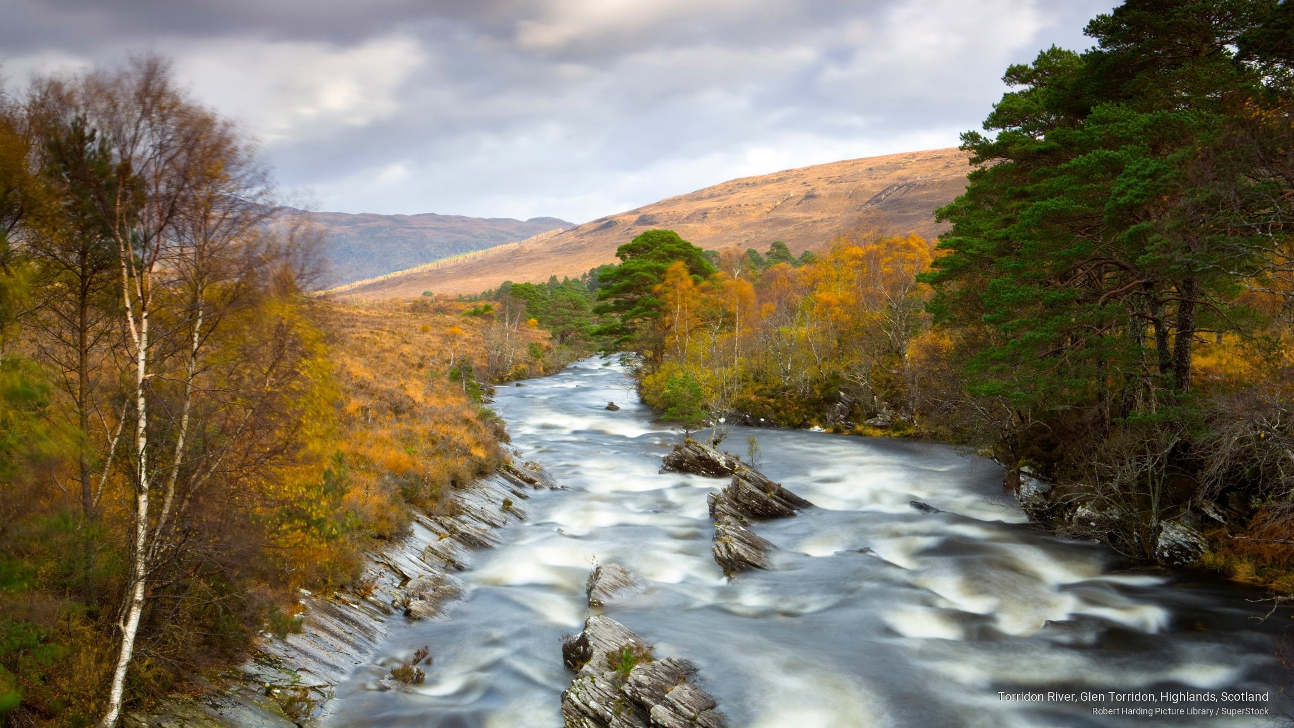 2K, Nature, highlands, torridon, glen, river, scotland, HD Wallpaper