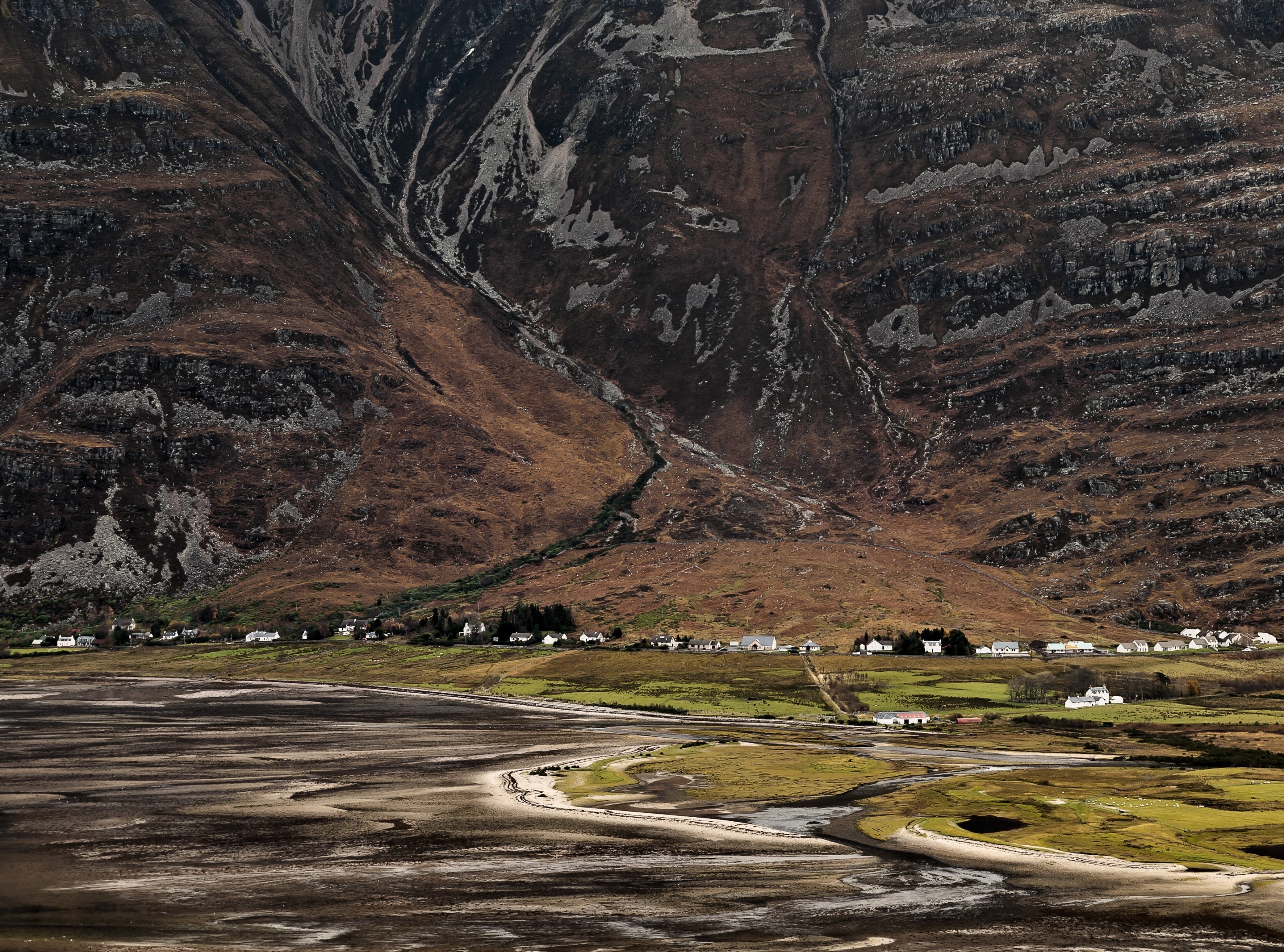 lochtorridon, water, Cliff, rock, non-urban scene, liathach, plant, toirbheartan, Steep, no people, westerross, scenics - nature, unitedkingdom, tranquility, HD Wallpaper