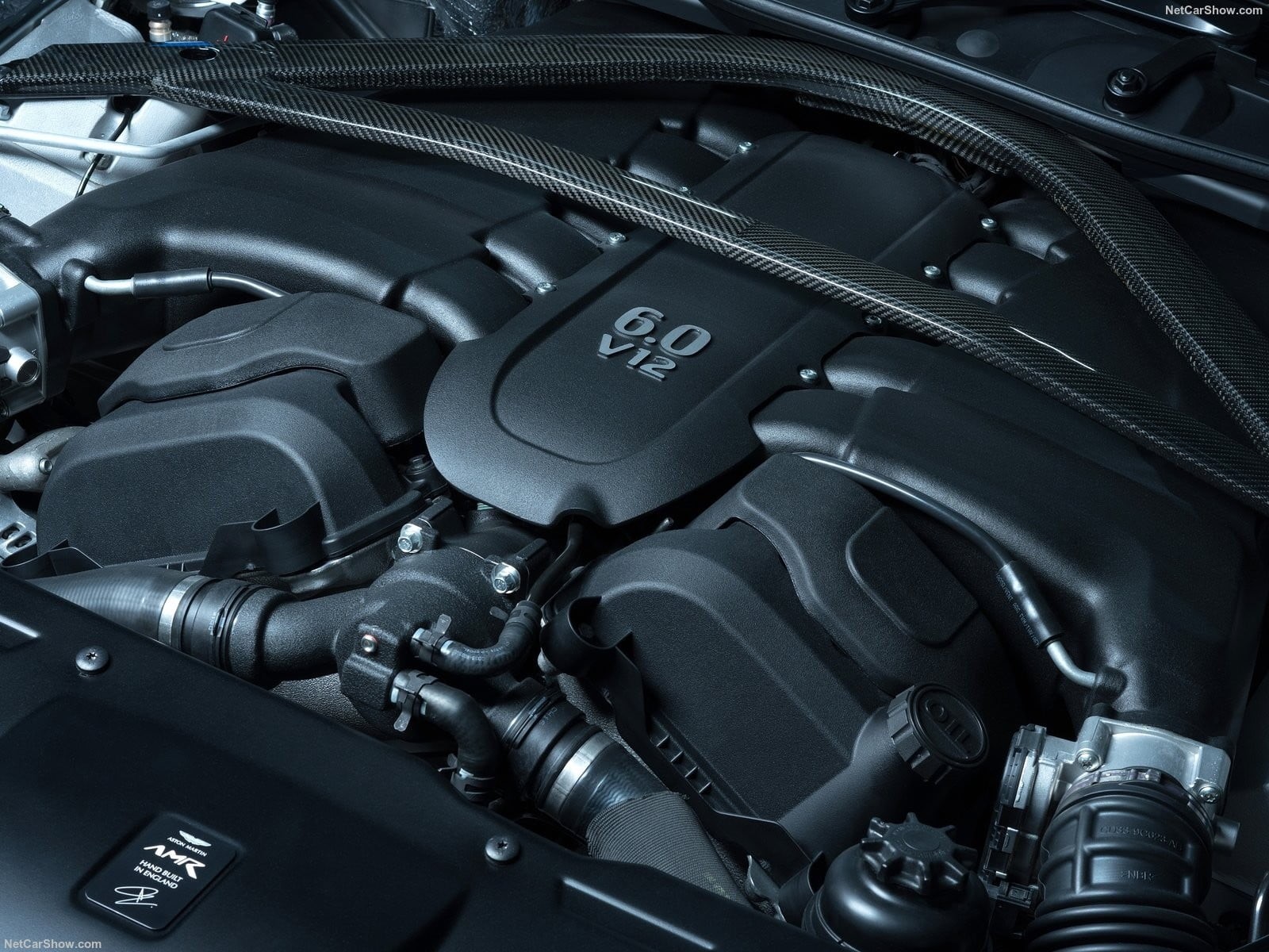 Rapide, car, vehicle part, no people, motor vehicle, industry, technology, complexity, indoors, black, wheel, bay, engines, equipment, metal, Aston Martin, HD Wallpaper