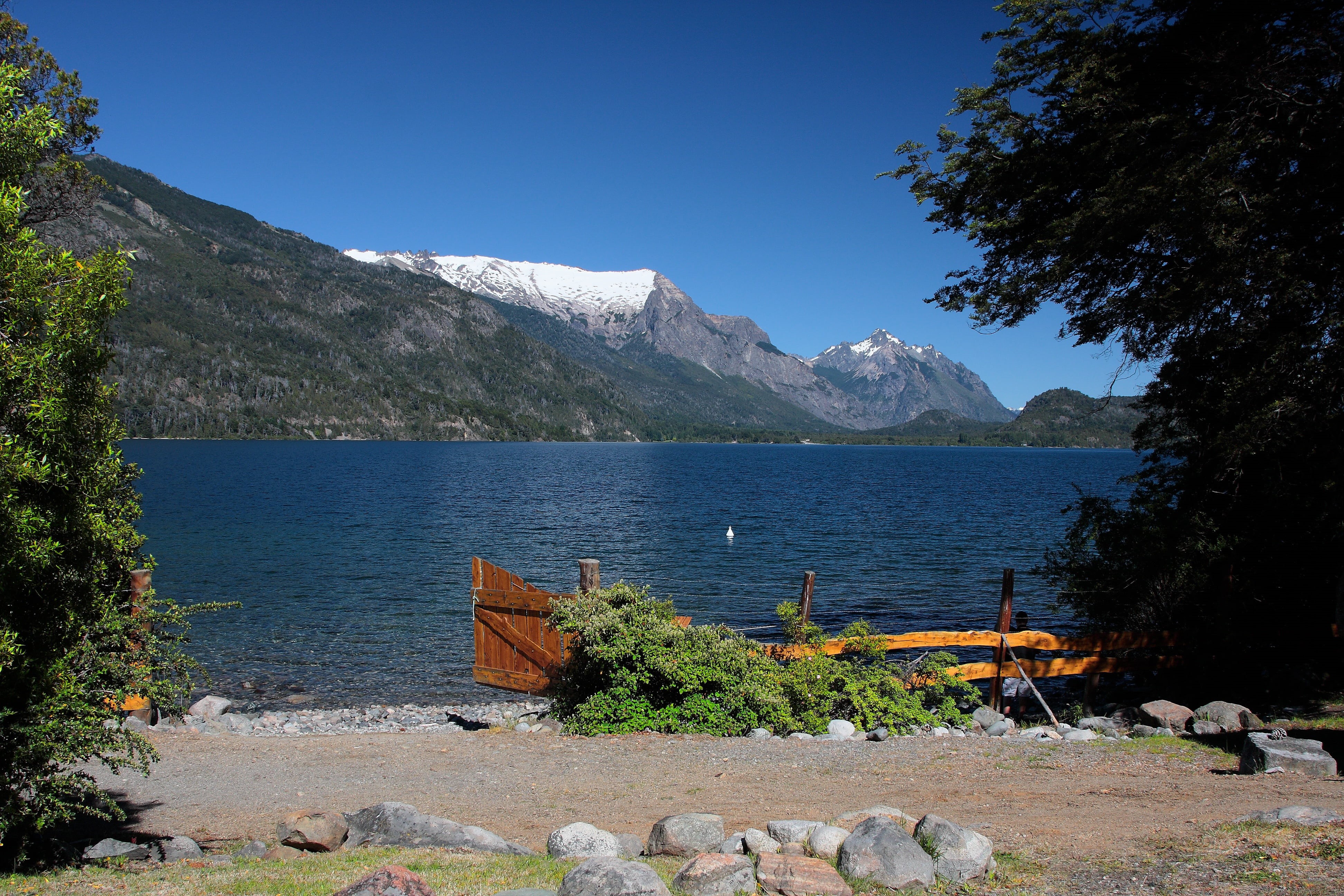 travel, scenics - nature, argentina, transportation, lake, sky, 4K, bariloche, day, nautical vessel, holiday, beauty in nature, mountain range, tourism, HD Wallpaper