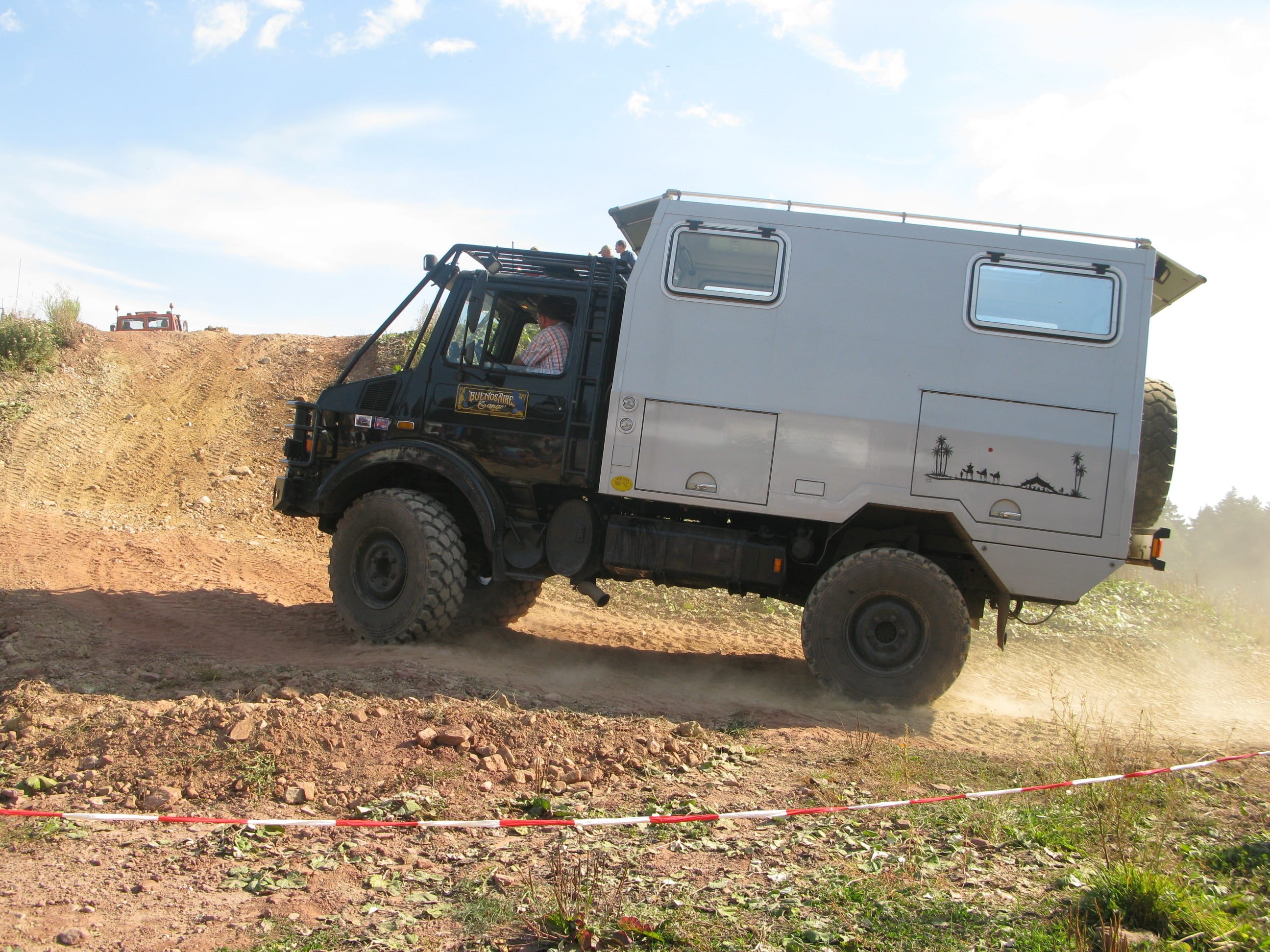sunlight, day, off-Road Vehicle, 4 X 4, land Vehicle, adventure, transportation, Unimog, nature, wheel, sky, plant, road, land, field, off road travel, HD Wallpaper