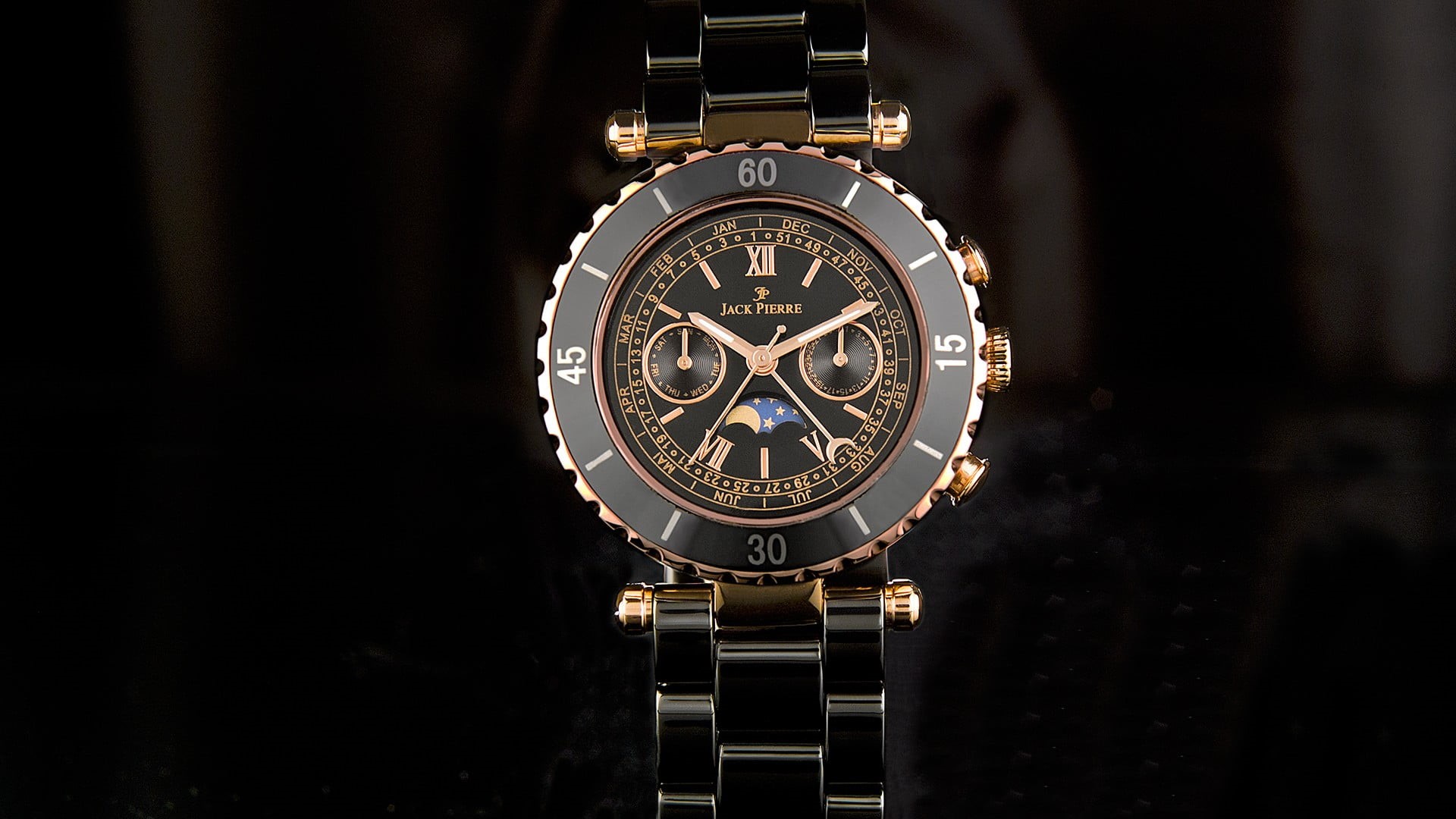 number, no people, luxury, indoors, time, metal, machinery, clock, minute hand, 1080P, close-up, personal accessory, studio shot, chronograph, single object, HD Wallpaper