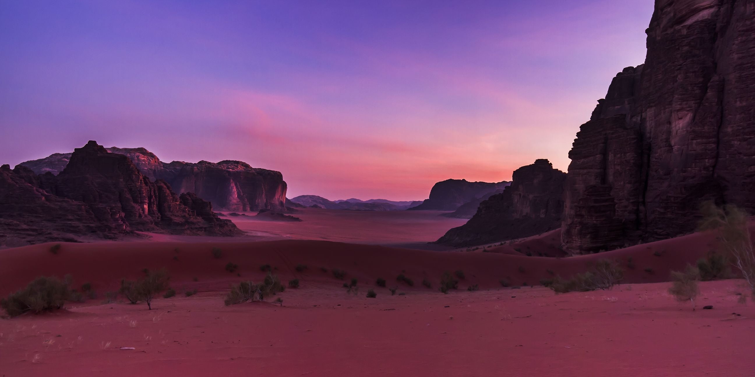 2K, camping, wadi, rock - Object, scenics, rum, green plant, Aqaba, red, rock formation, formation, nature, Wadi Rum, mountains, beside, plant, landscape, HD Wallpaper