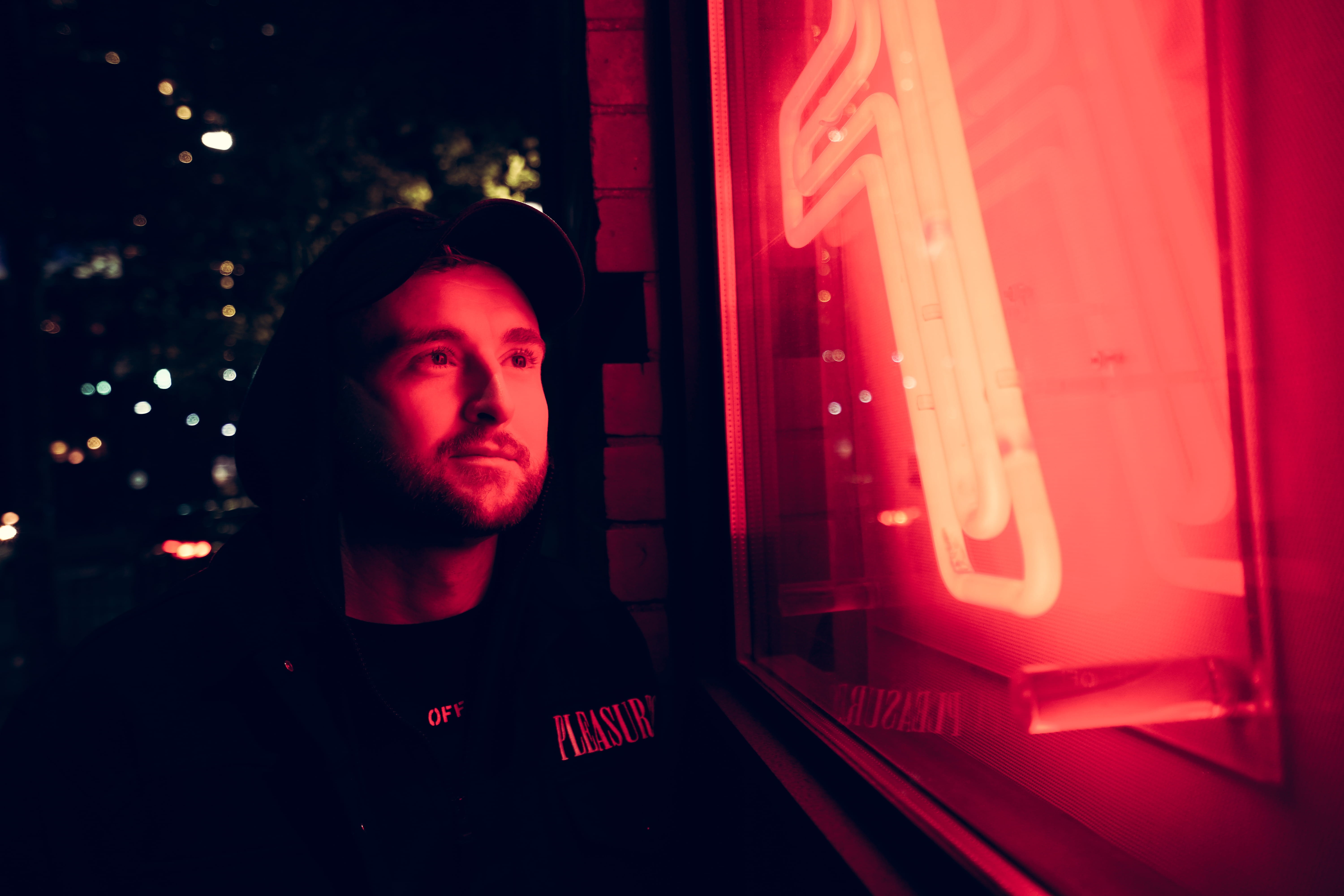 one person, black, technology, dj, lighting, real people, young men, text, indoors, lifestyles, window, nightlife, time, signage, night, night life, forge, HD Wallpaper