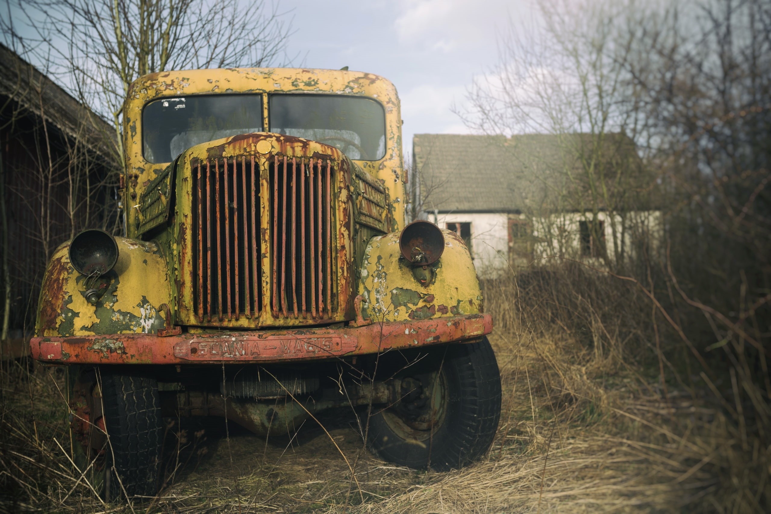 decline, mode of transportation, obsolete, day, transportation, tree, outdoors, sky, land vehicle, wheel, abandoned, no people, run-down, Truck, nature, HD Wallpaper