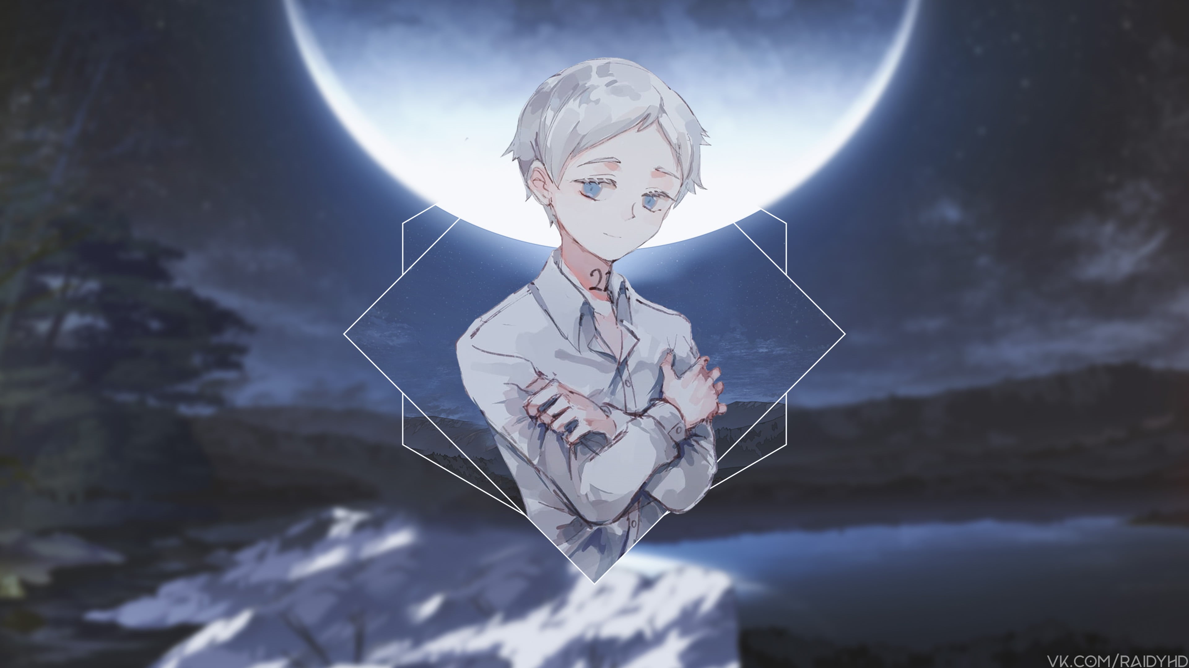anime, anime girls, Norman (The Promised Neverland), picture-in-picture, 4K, HD Wallpaper