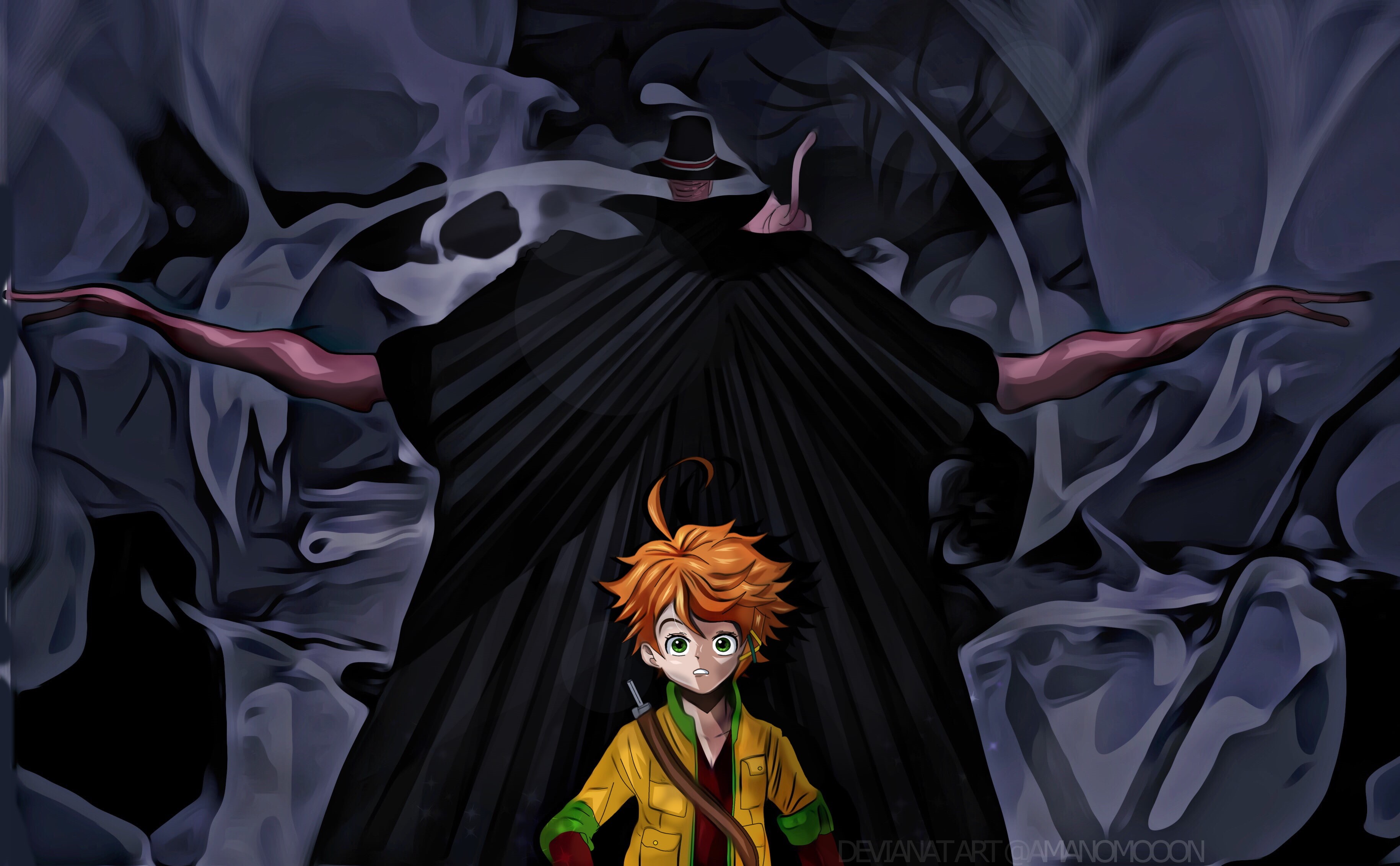 2K, The Promised Neverland, Emma (The Promised Neverland), Leuvis (The Promised Neverland), Anime, HD Wallpaper