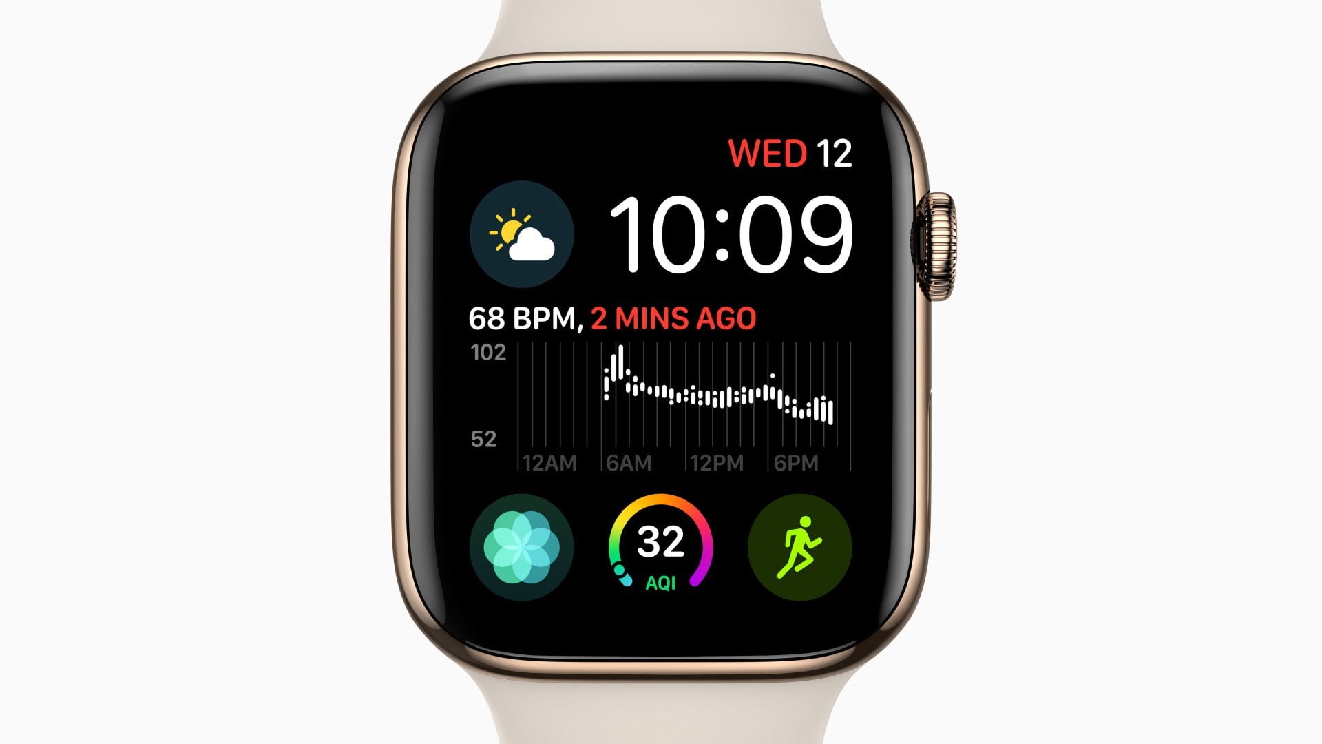 Apple September 2018 Event, gold, Apple Watch Series 4, 1080P, HD Wallpaper