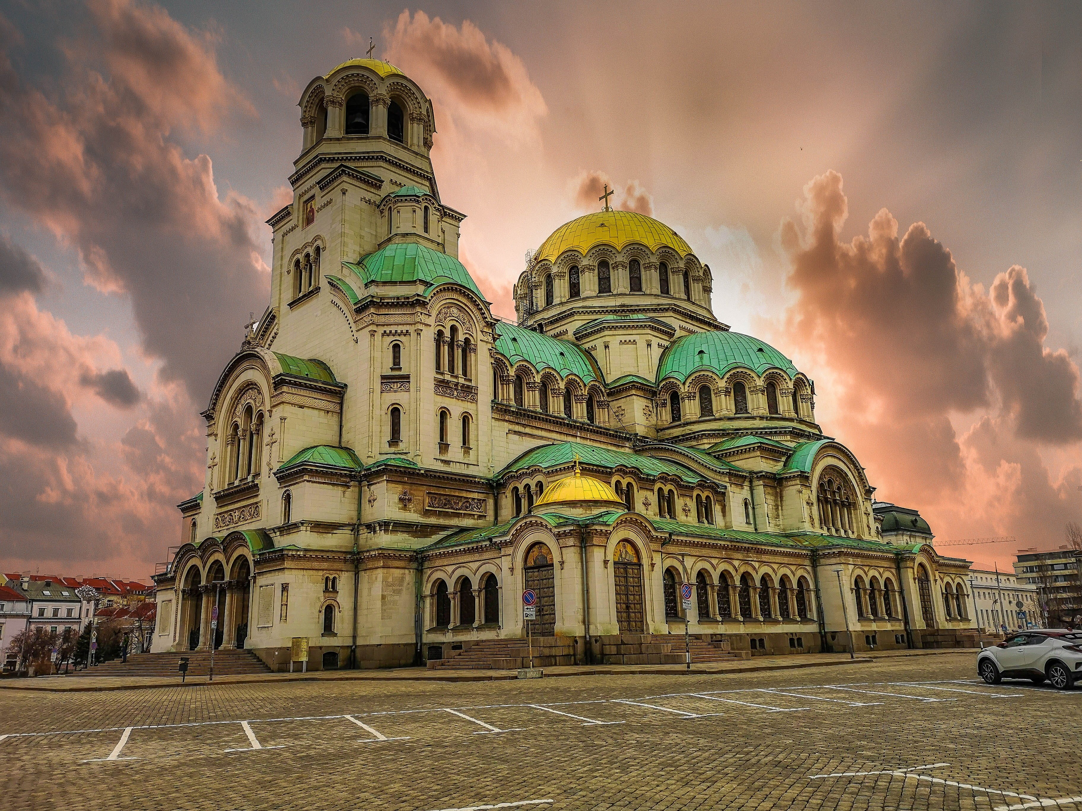 travel destinations, dome, cloud - sky, monument, bulgaria, architecture, place of worship, nature, belief, 2K, spirituality, travel, history, sky, built structure, HD Wallpaper