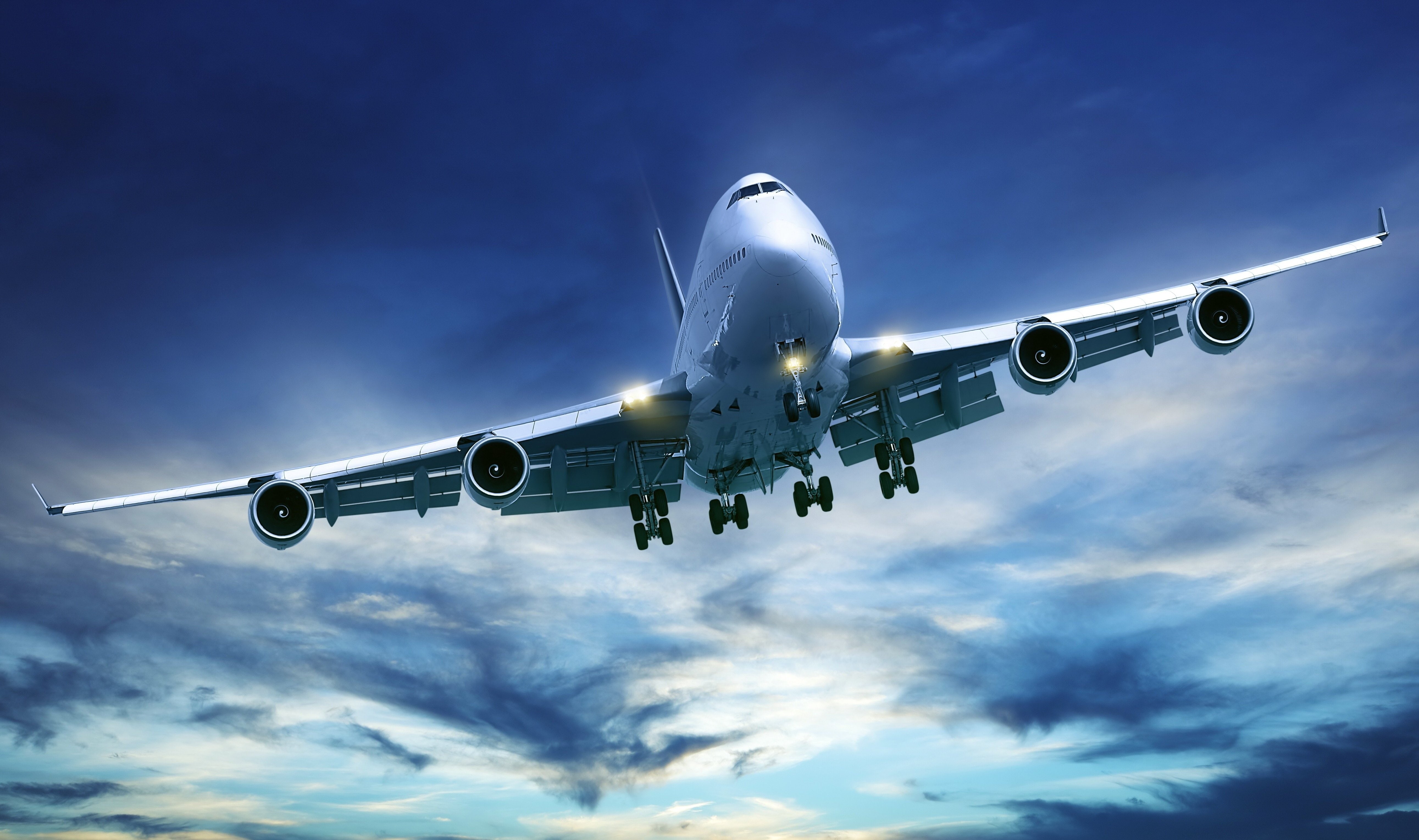 5K, transport, plane, boeing, aircraft, white, airplane, boeing 747, 747, airliner, HD Wallpaper