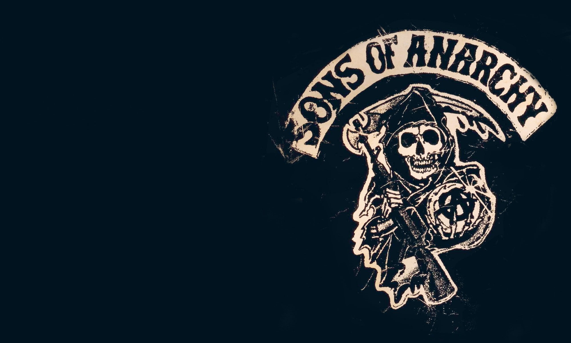 typography, 1080P, Sons Of Anarchy, skull, HD Wallpaper