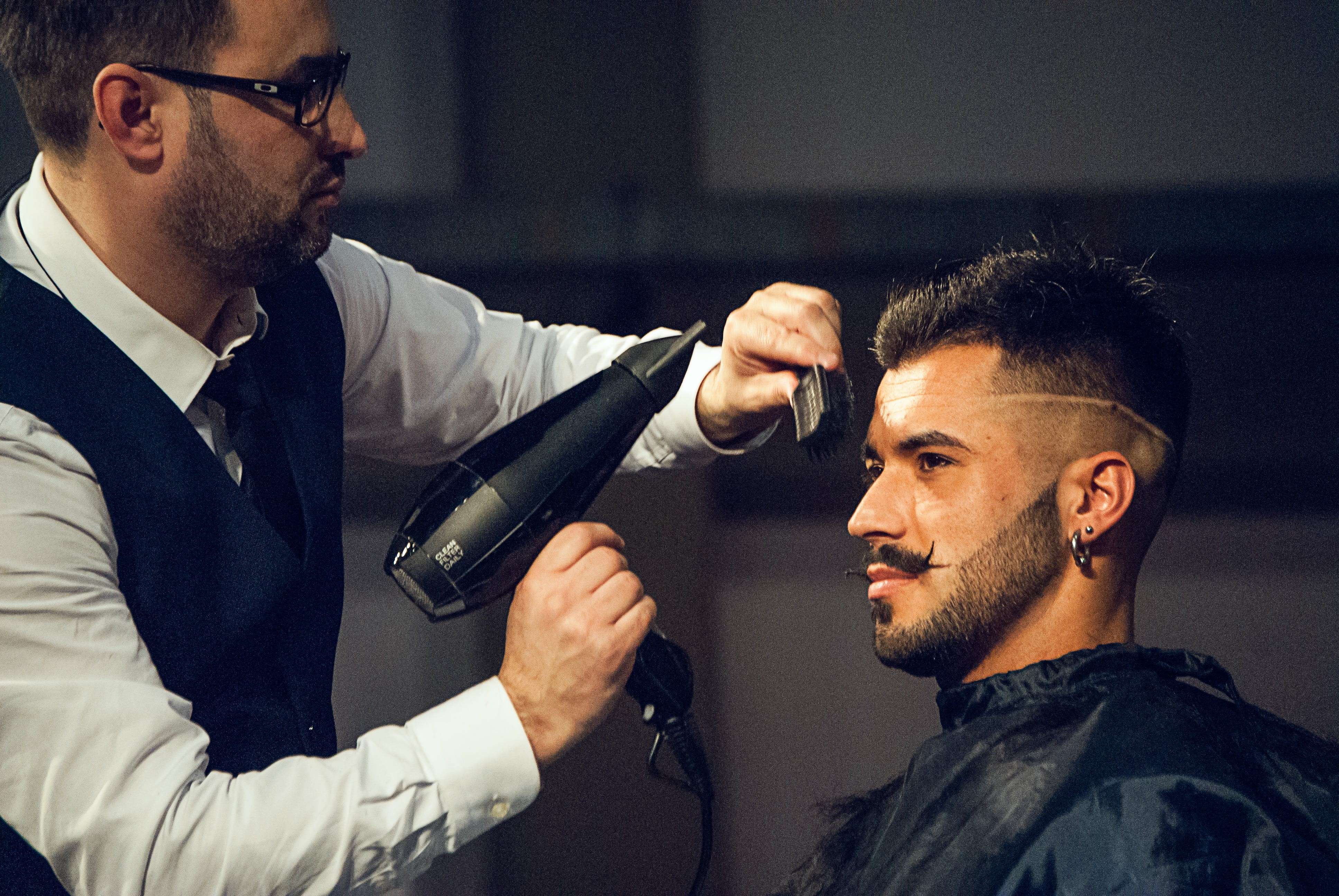 facial hair, headshot, real people, indoors, model, business, young men, males, young adult, occupation, hair, cut, adult, presentation, people, man, two people, HD Wallpaper