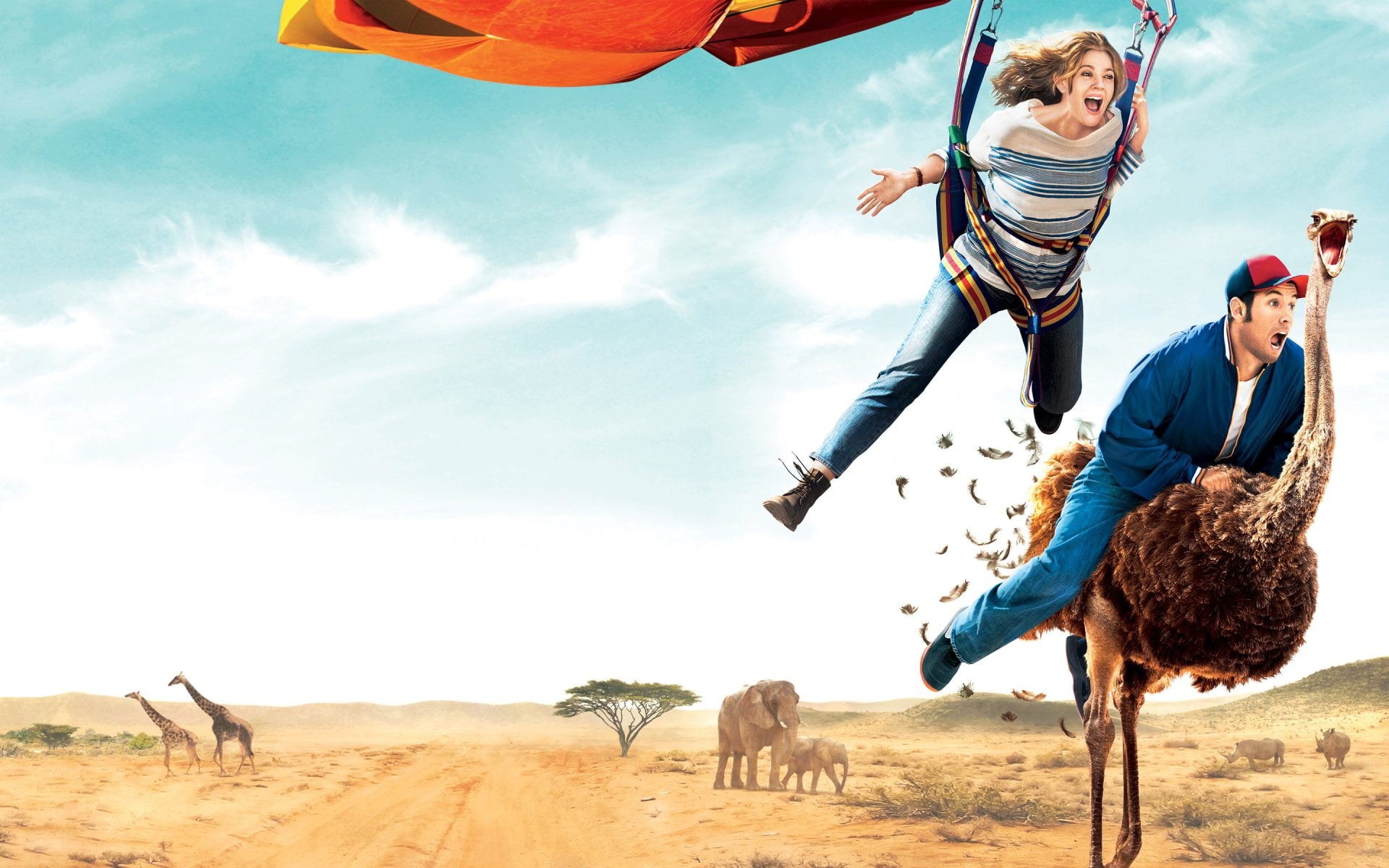 Drew Barrymore, 1080P, Adam Sandler, Blended, Movie, HD Wallpaper