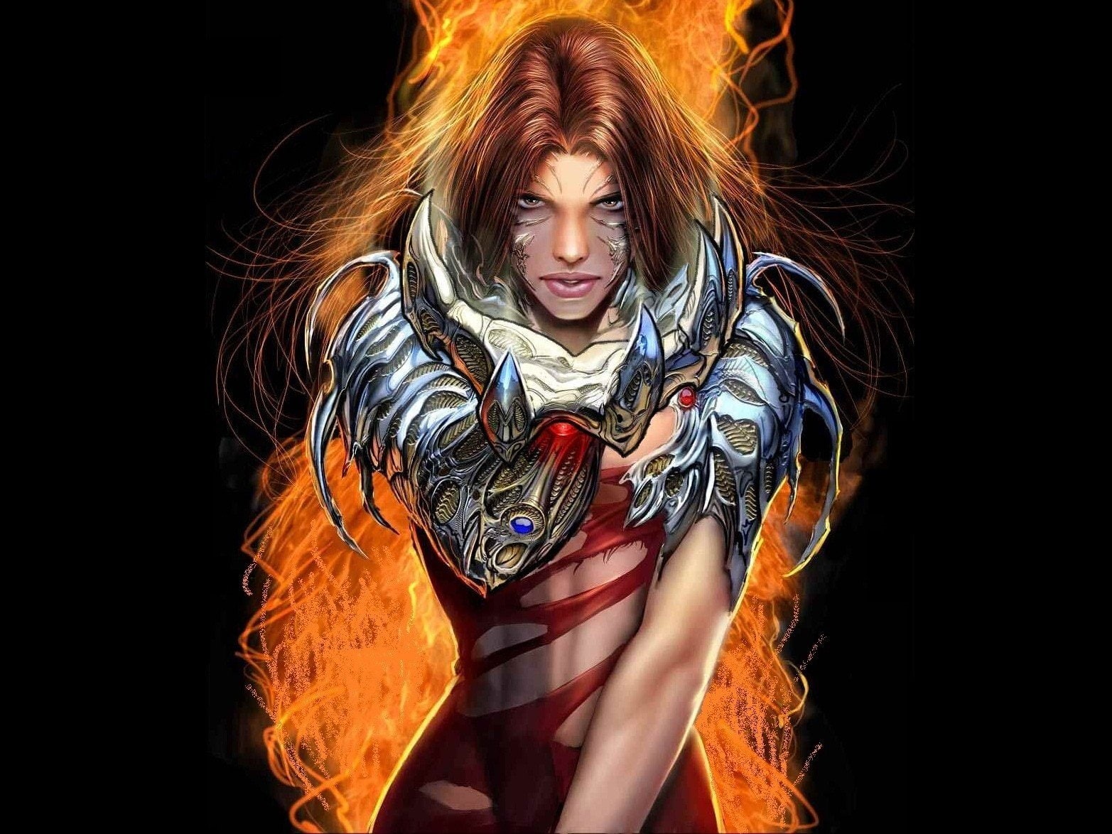 witchblade black background top cow sara pezzini comic books, 720P, HD Wallpaper