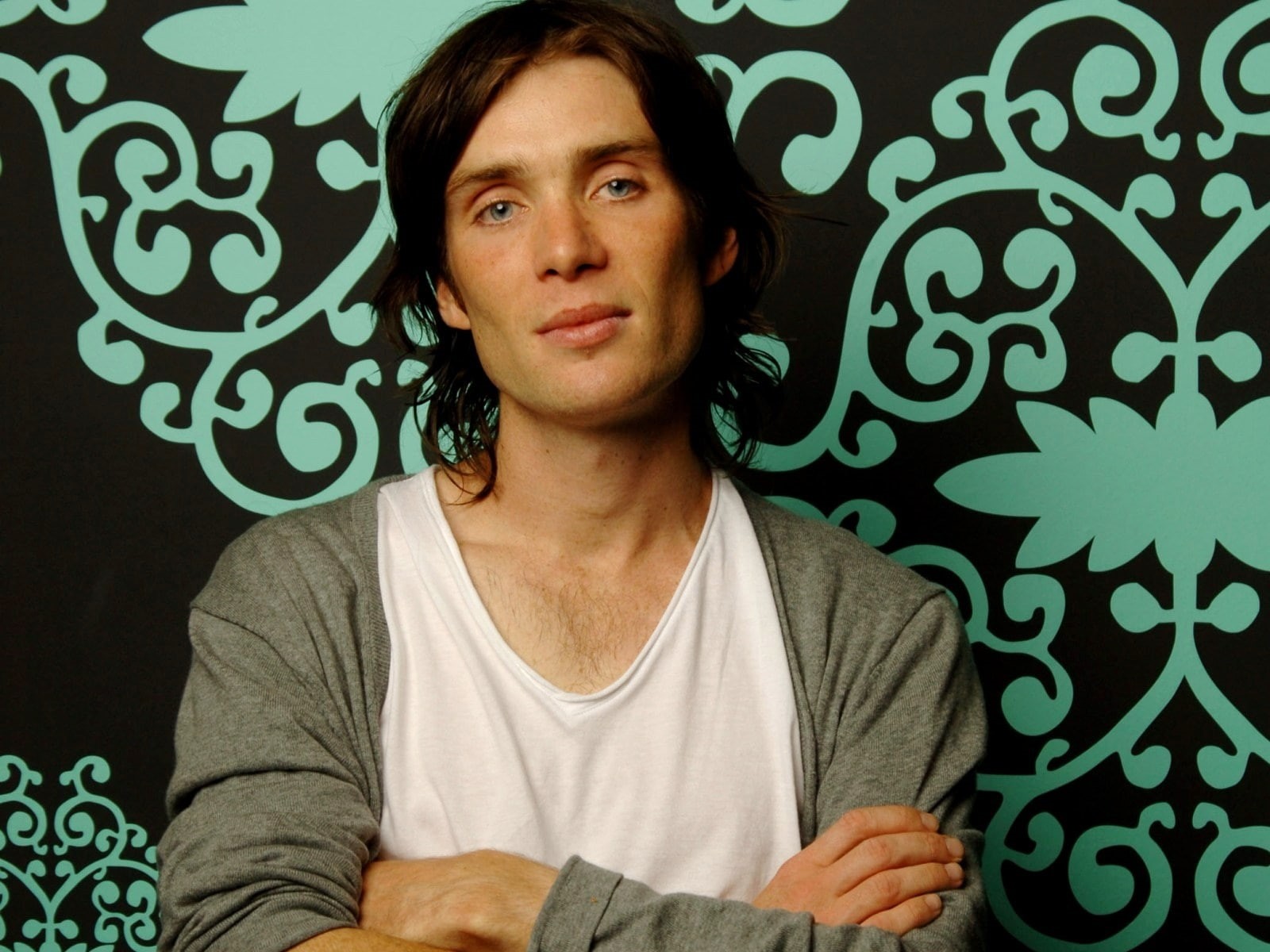 cillian, 720P, murphy, smile, shirt, HD Wallpaper