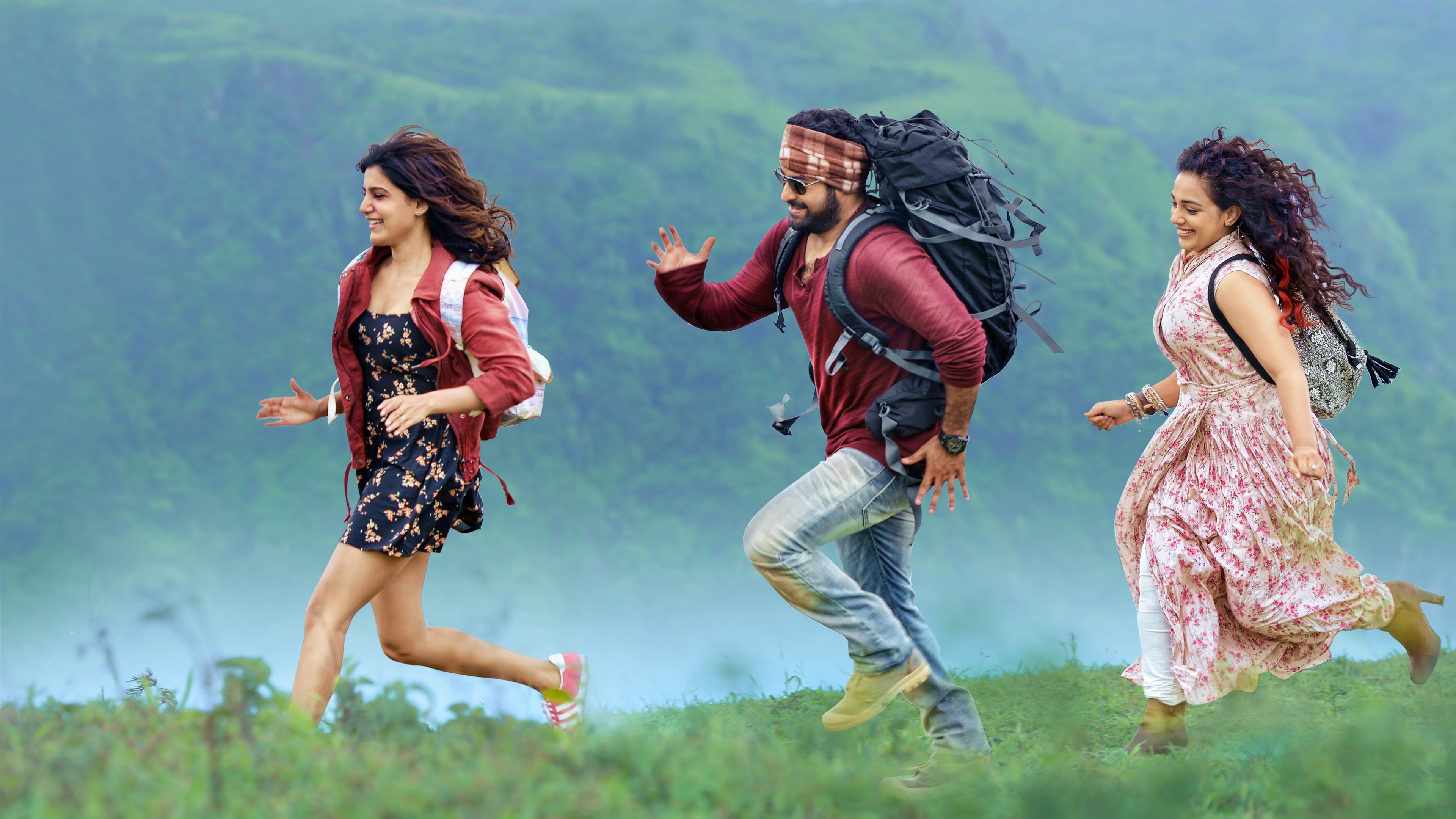 young women, outdoors, Garage, enjoyment, fun, Janatha, nature, people, females, Nithya, jumping, women, happiness, plant, hairstyle, full length, clothing, HD Wallpaper
