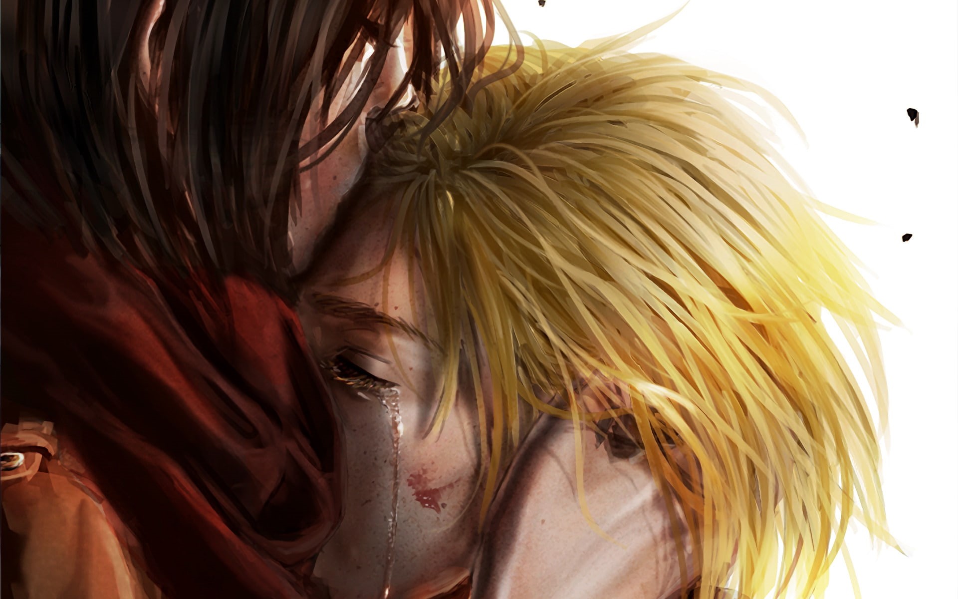 1080P, Attack On Titan, Mikasa Ackerman, Anime, Annie Leonhart, Shingeki No Kyojin, HD Wallpaper