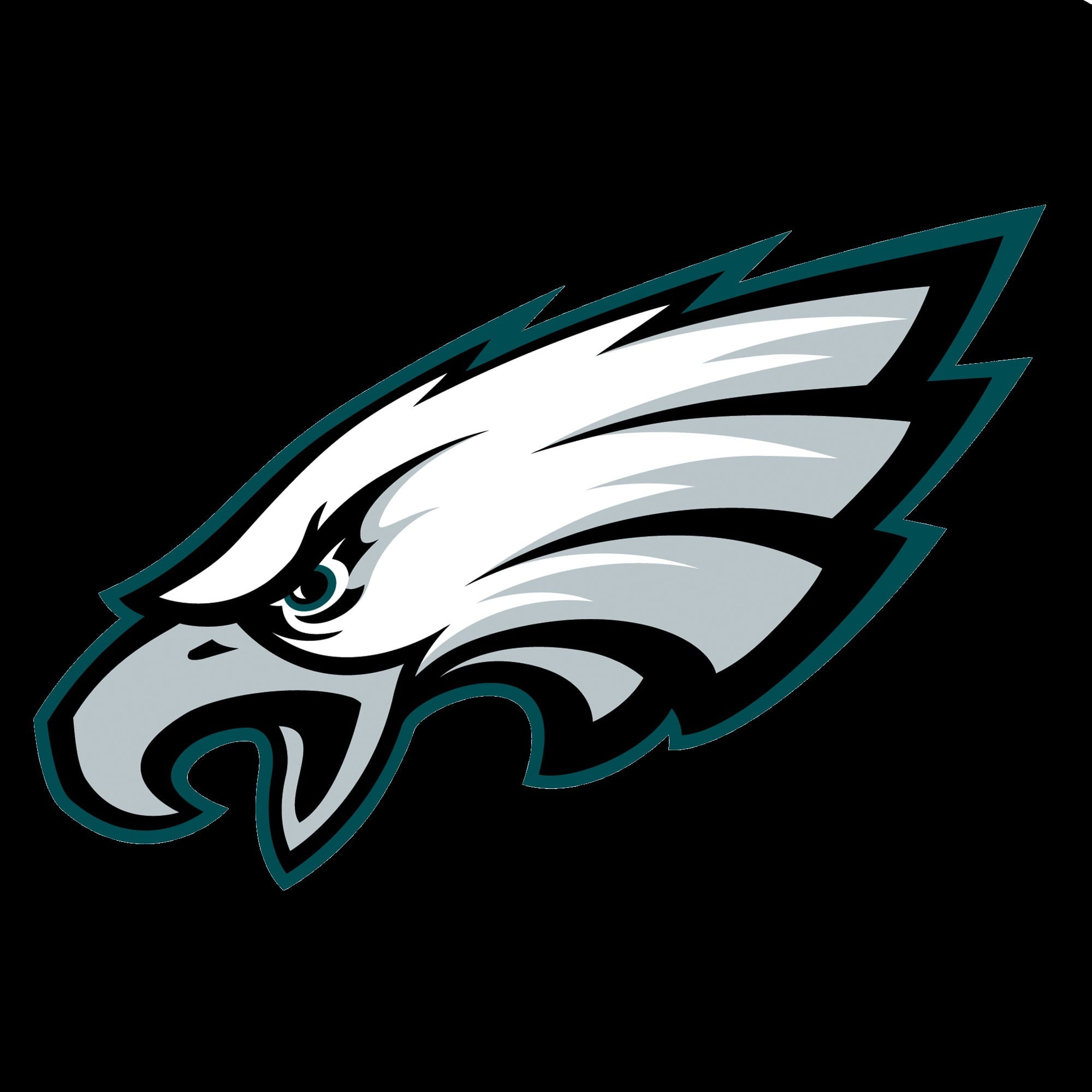 animal representation, animal, pattern, design, black background, animal themes, Philadelphia Eagles, representation, American football, city, copy space, Phone HD Wallpaper
