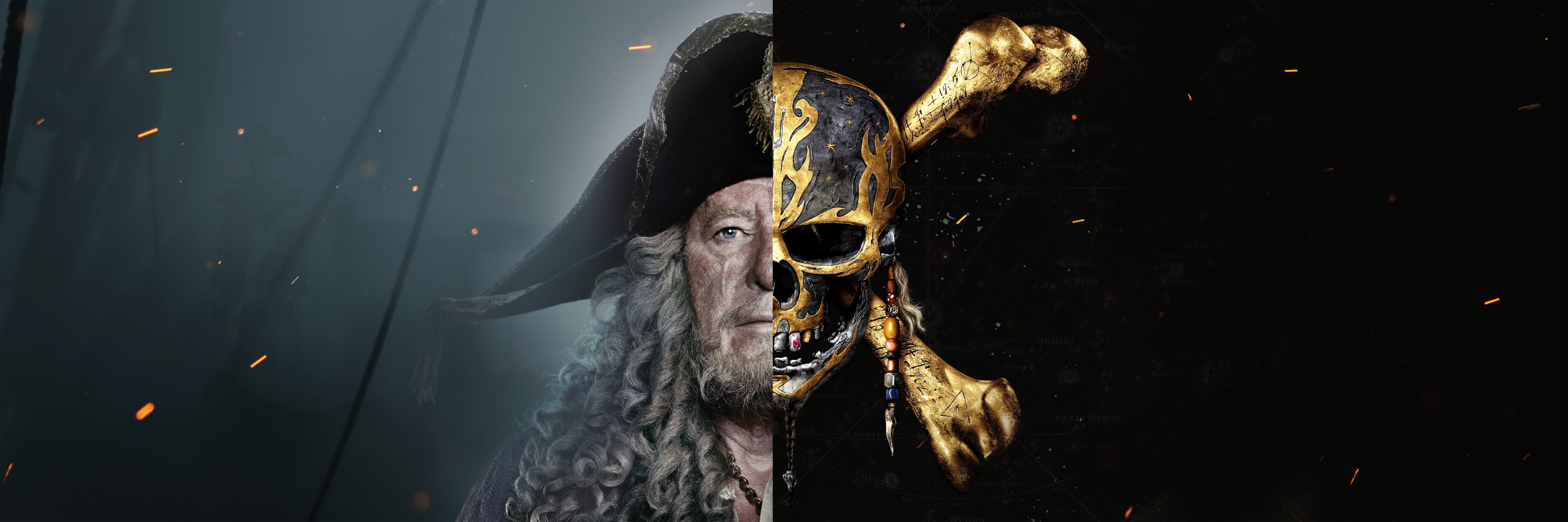 8K, one animal, indoors, animal themes, animal head, representation, Pirates of the Caribbean: Dead Men Tell No Tales, movies, entrance, door, mask - disguise, HD Wallpaper