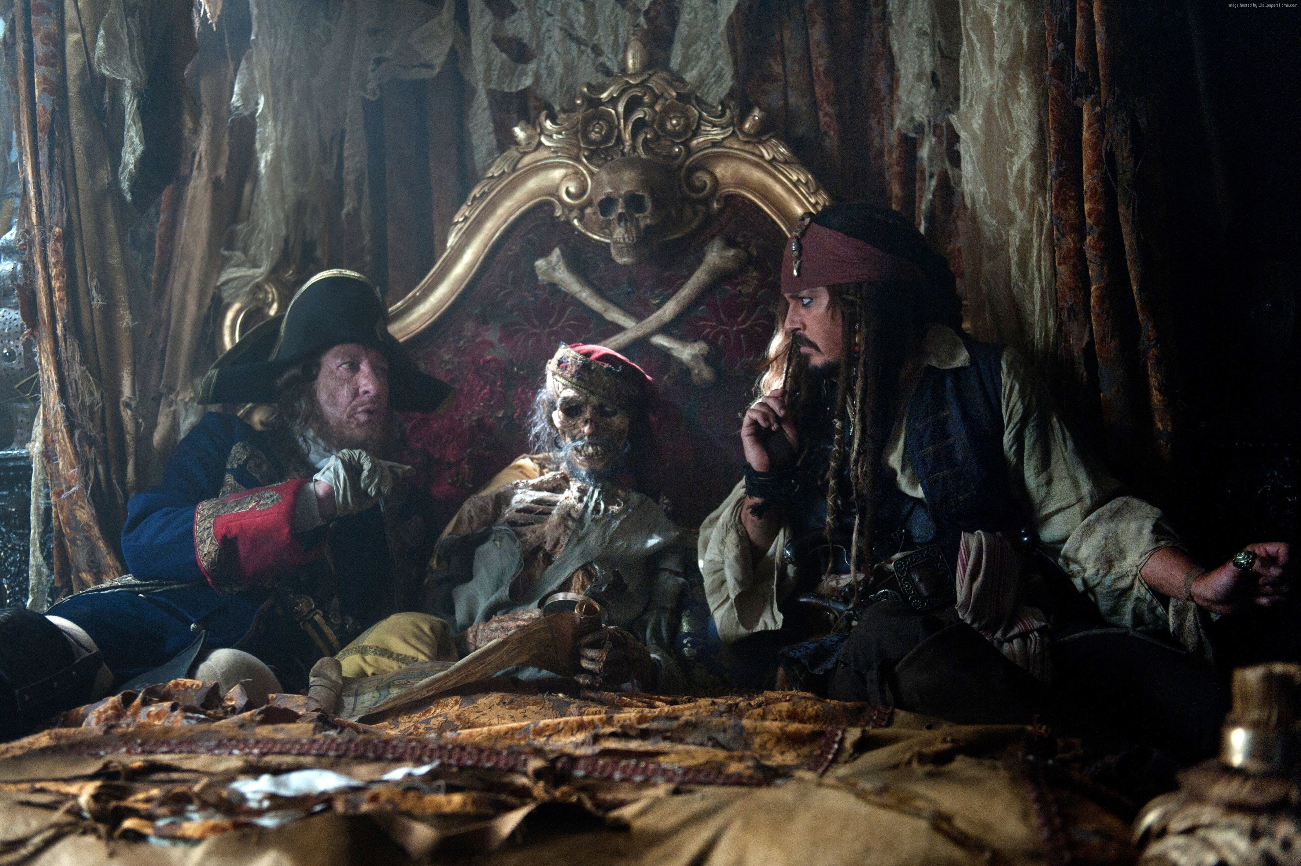 8k, 4k, 4K, Pirates of the Caribbean: Dead Men Tell No Tales, Johnny Depp, HD Wallpaper