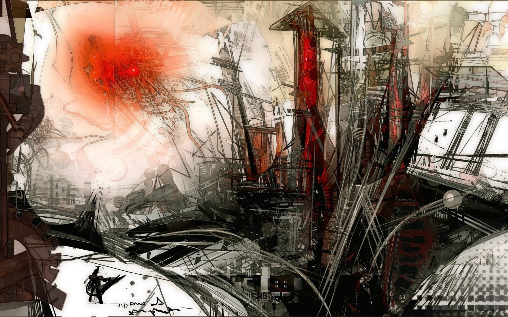 android, surreal, artwork, 1080P, jones, cityscapes, HD Wallpaper