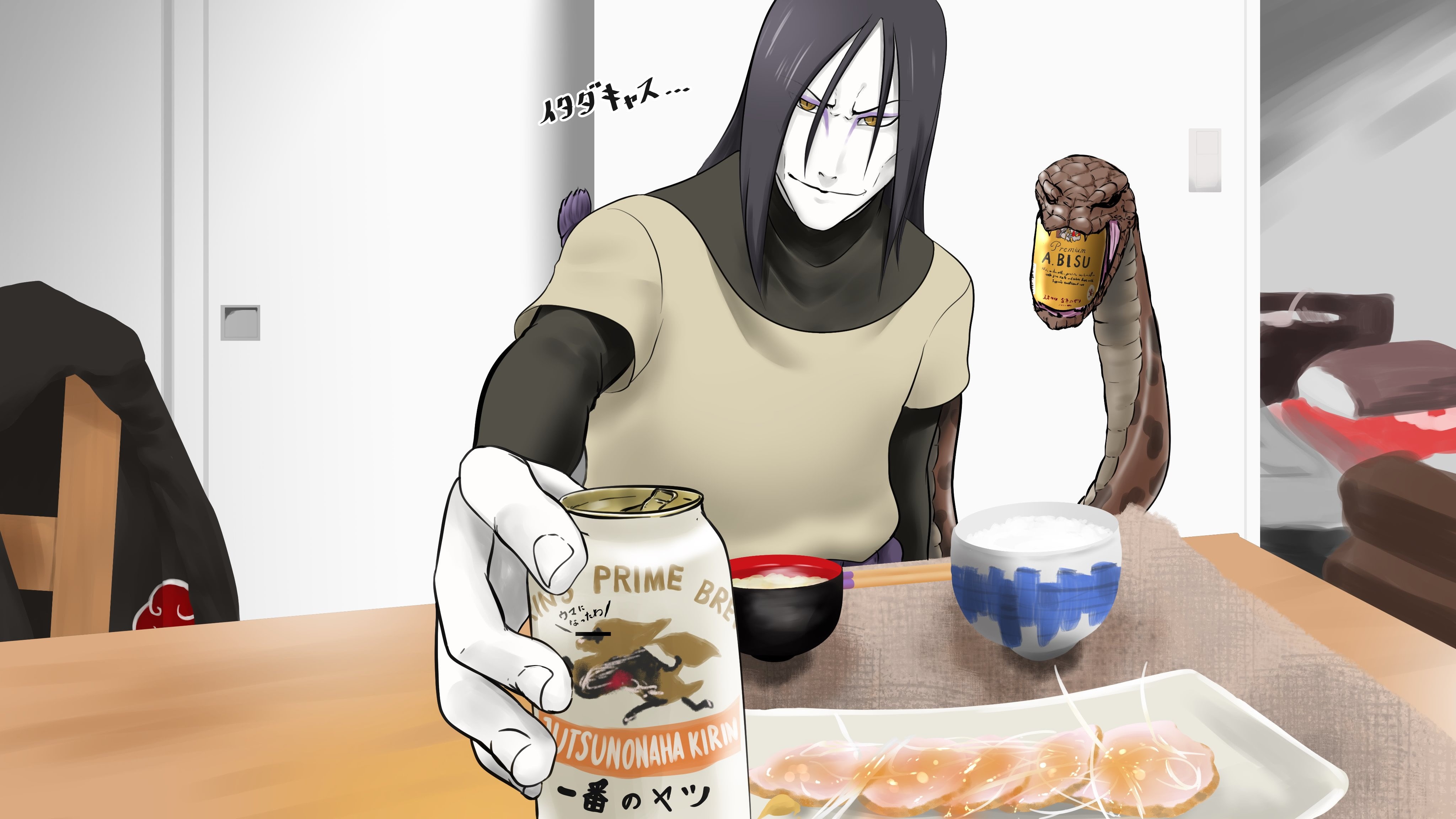 Naruto, Orochimaru (Naruto), 4K, HD Wallpaper