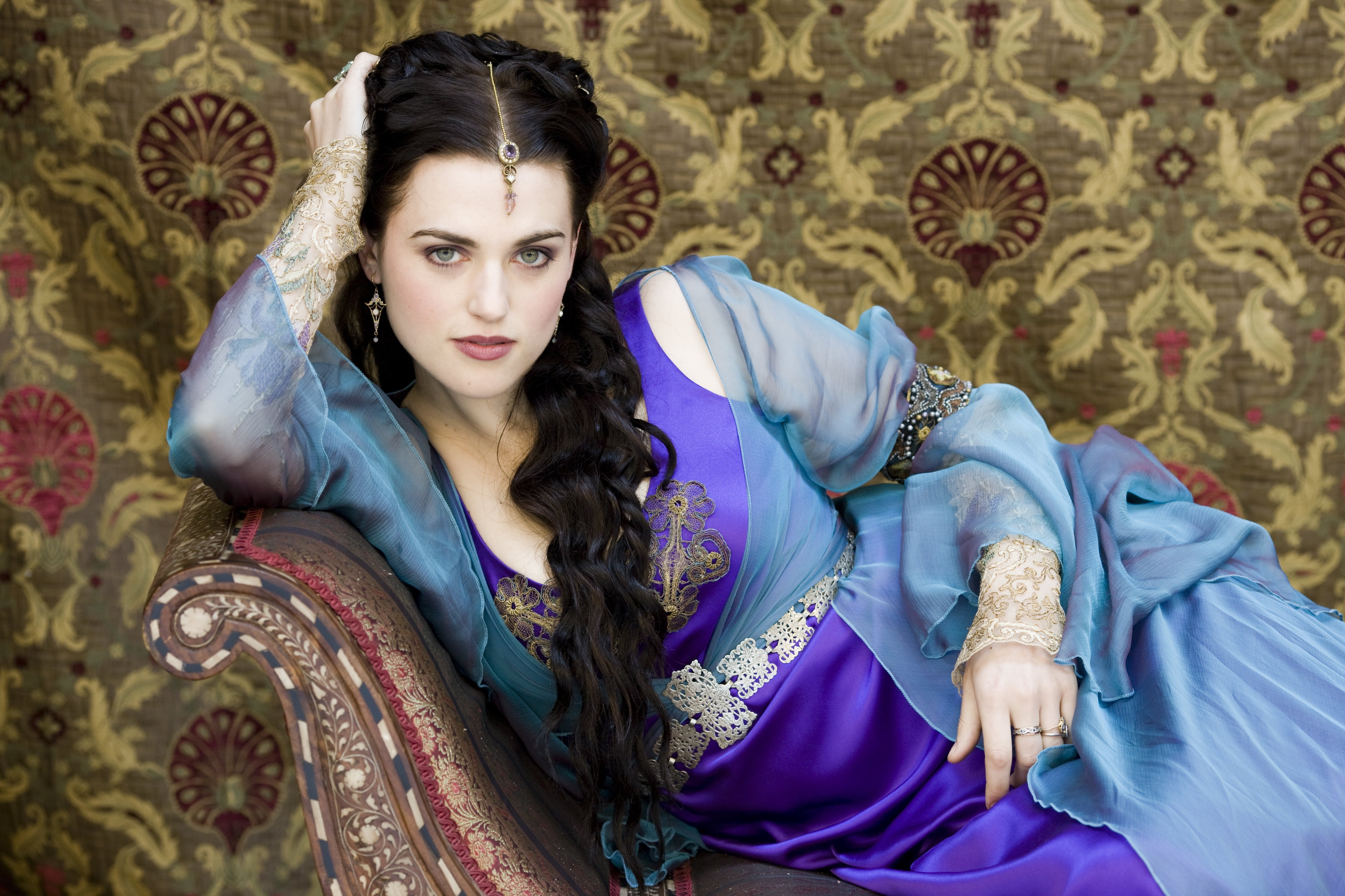 Merlin (TV Serie), pendragon, merlin, entertainment, art, katie, tv, series, Katie McGrath, serie, mcgrath, 5K, morgana, hd, x, HD Wallpaper