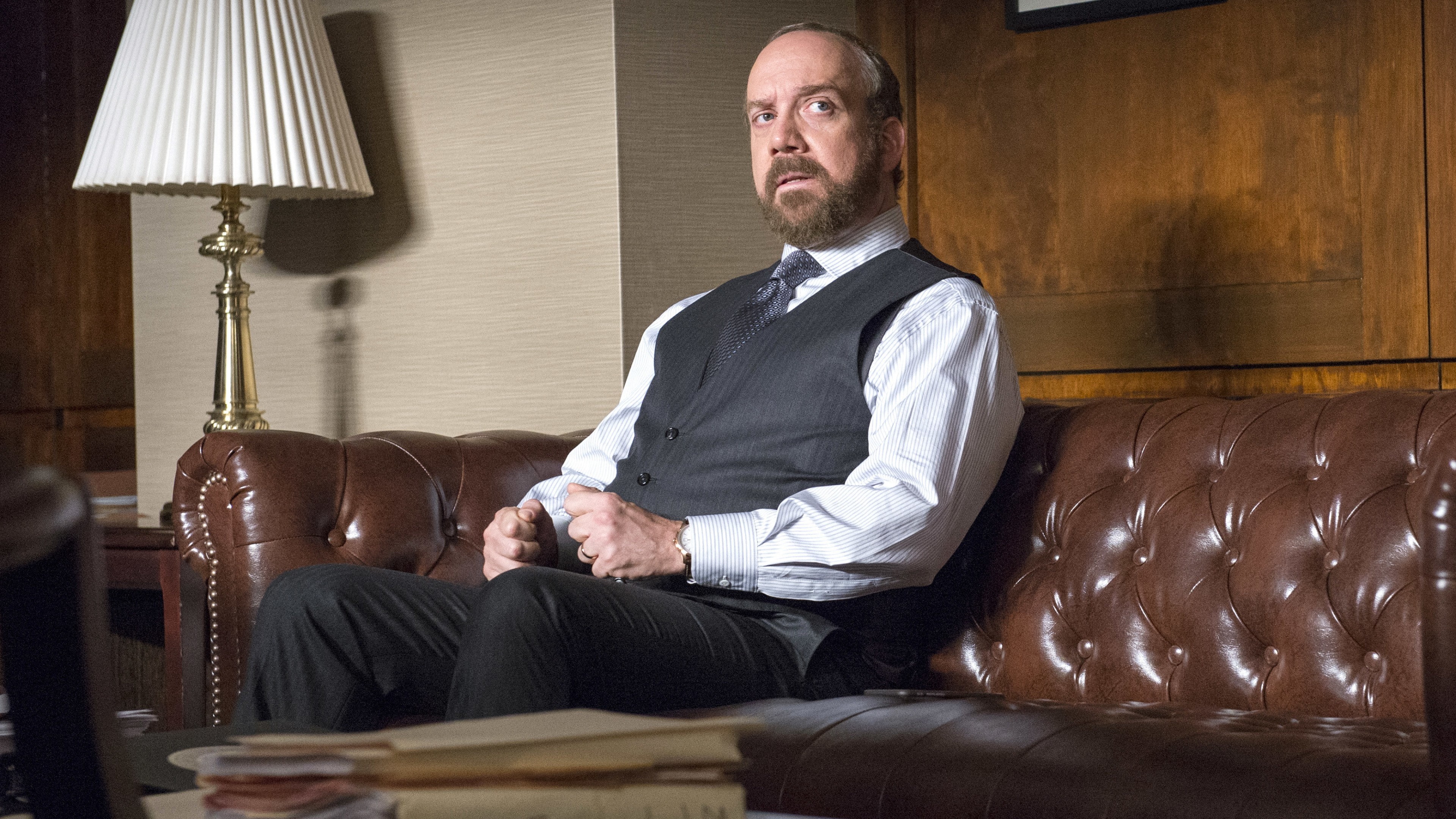 wearing, black, dress, Best TV Series, 4K, man, shirt, vest, Billions, white, Paul Giamatti, HD Wallpaper