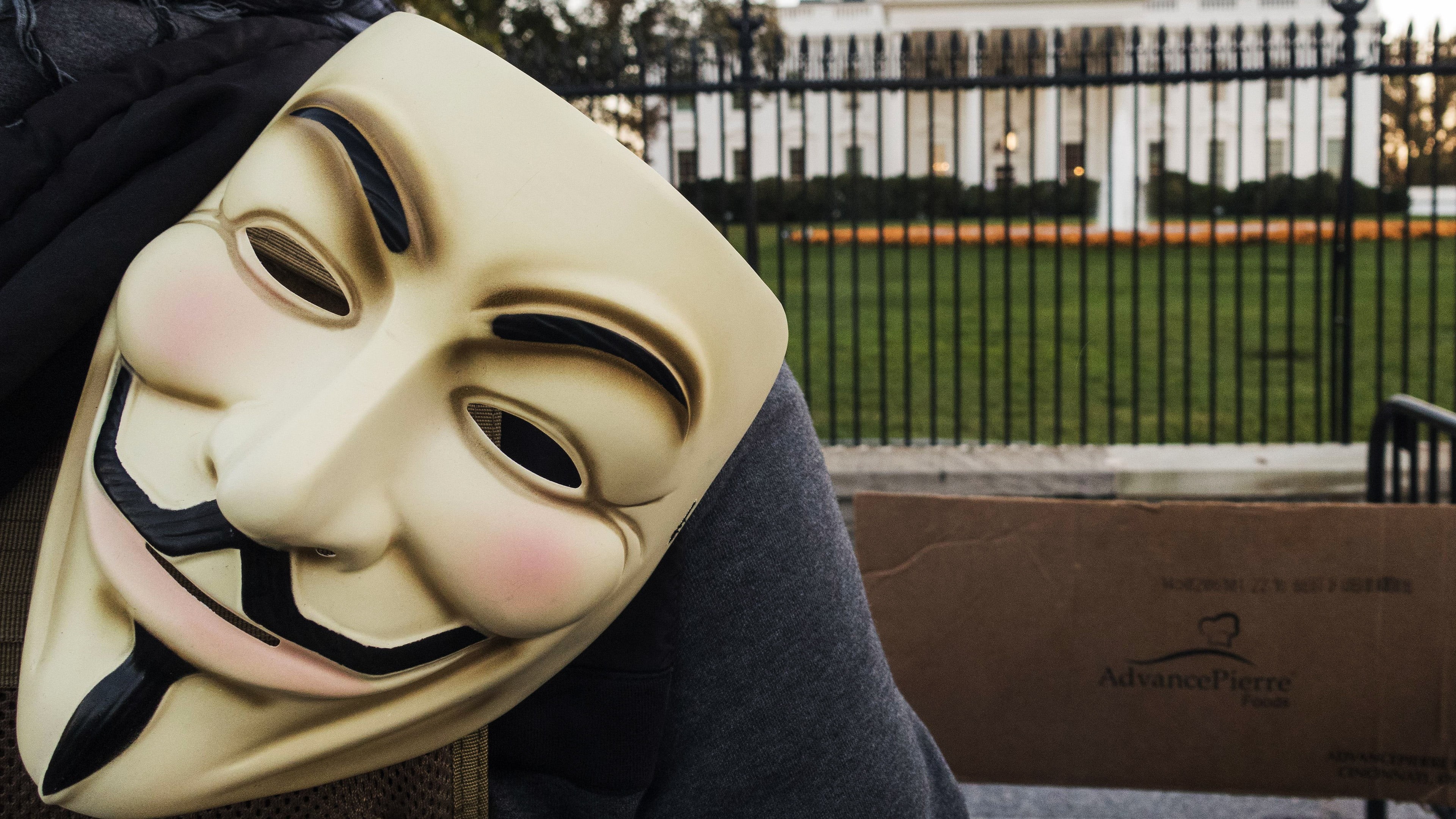 computer, hood, mask - disguise, obscured face, focus on foreground, disguise, real people, anonymus, unrecognizable person, clothing, indoors, representation, HD Wallpaper