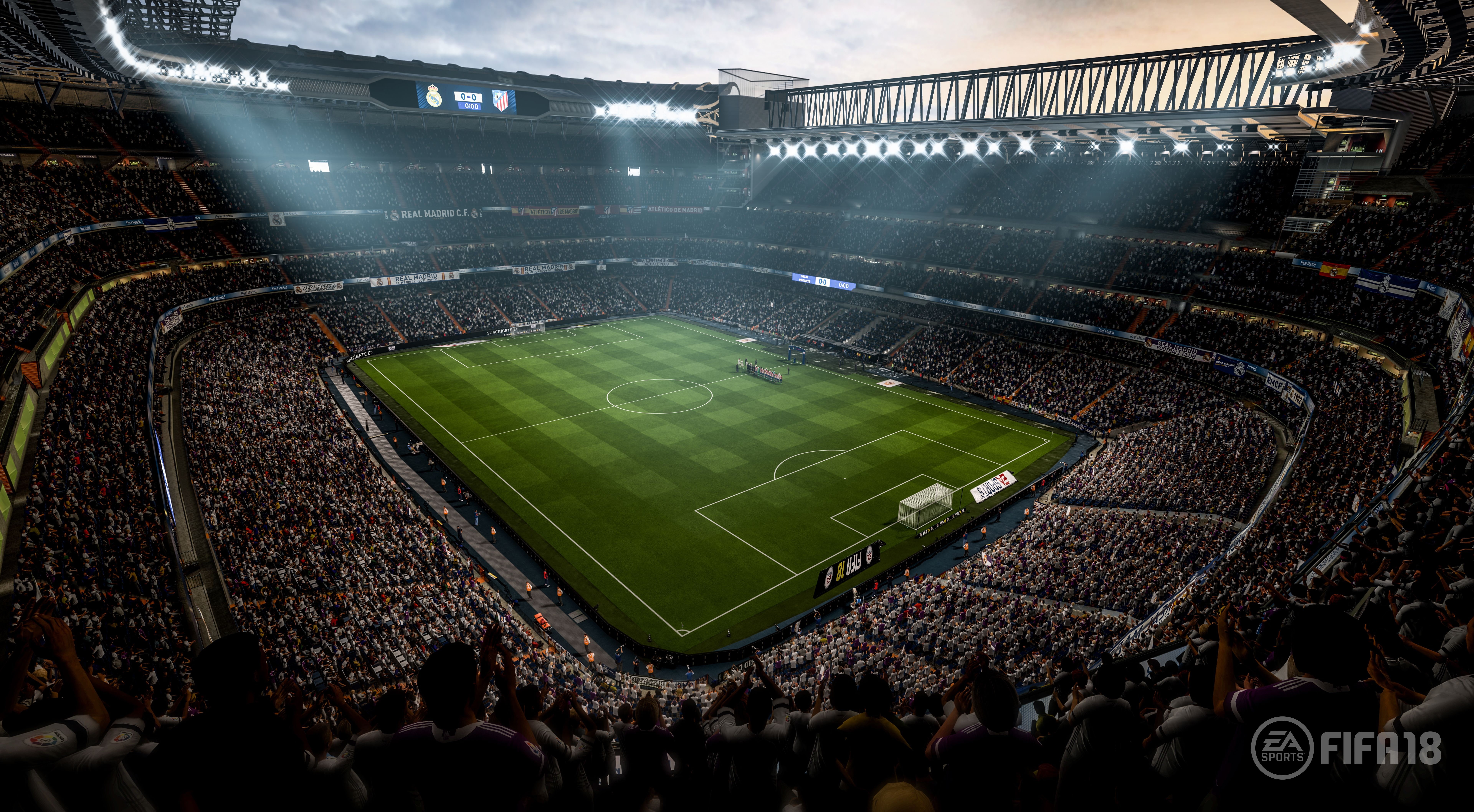 PlayStation 4, 4K, PlayStation 3, FIFA 18, Xbox 360, 8K, Nintendo Switch, Stadium, 2017, Xbox One, HD Wallpaper