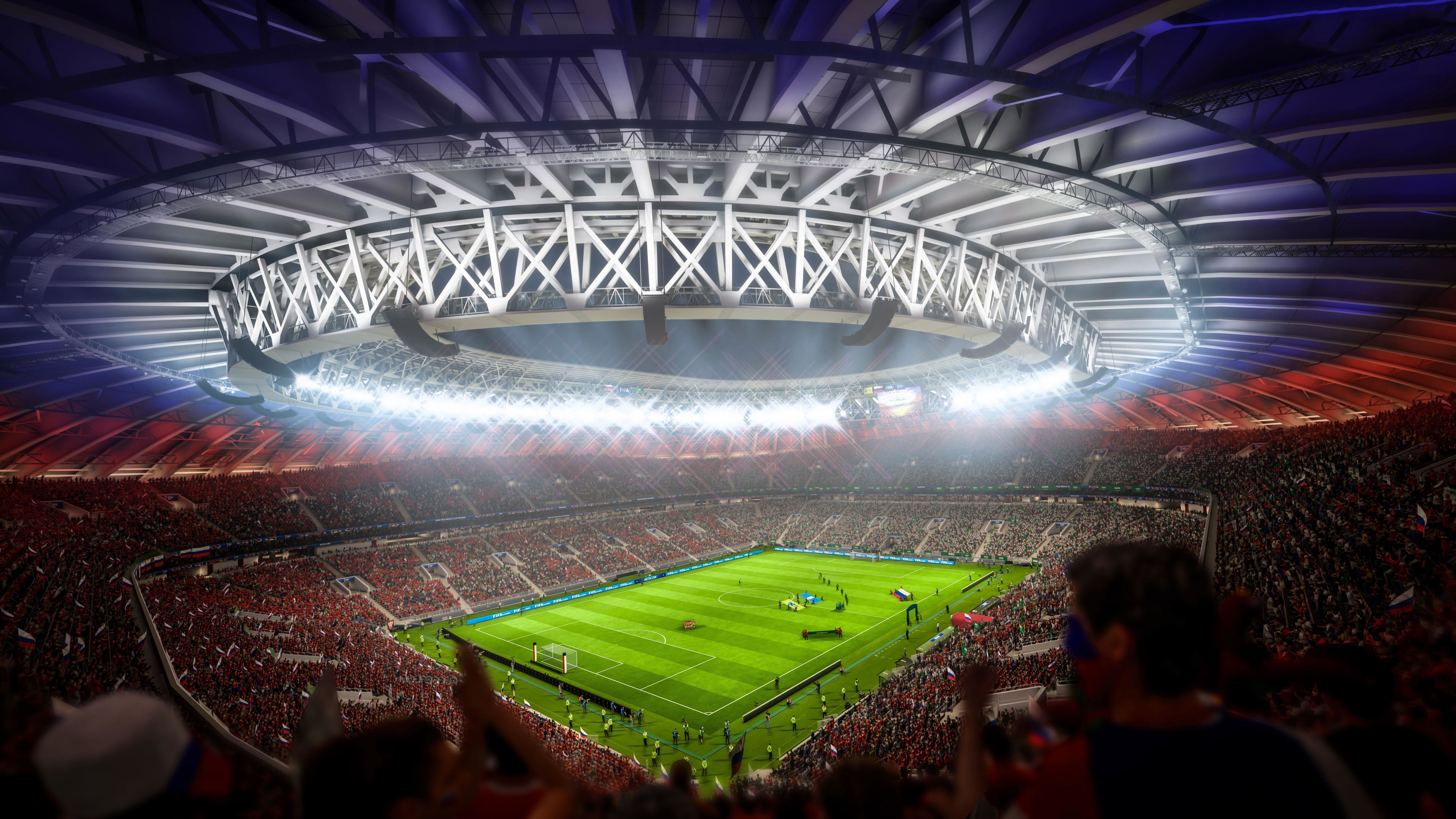 2018, football, FIFA 18, The World Cup, 8K, stadium, HD Wallpaper