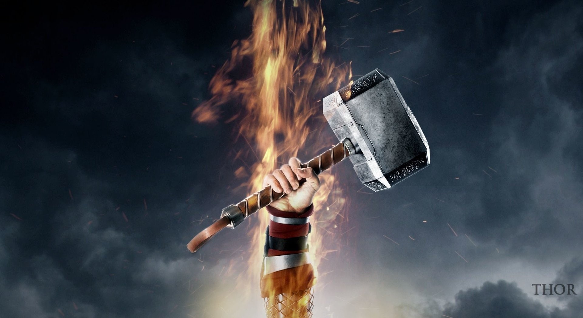 Thor, mjolnir, 1080P, HD Wallpaper